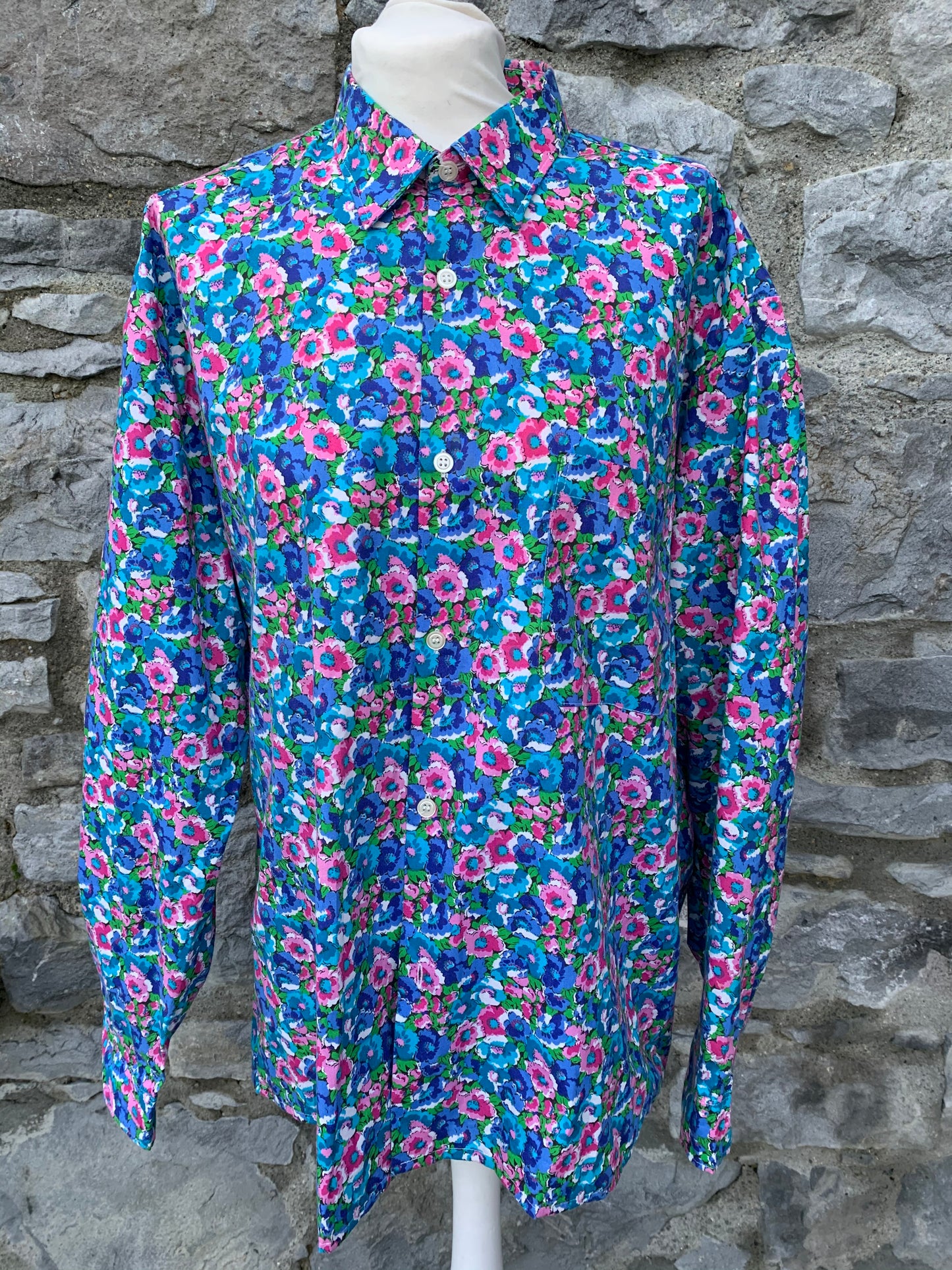 Gold Mines 90s floral shirt Medium