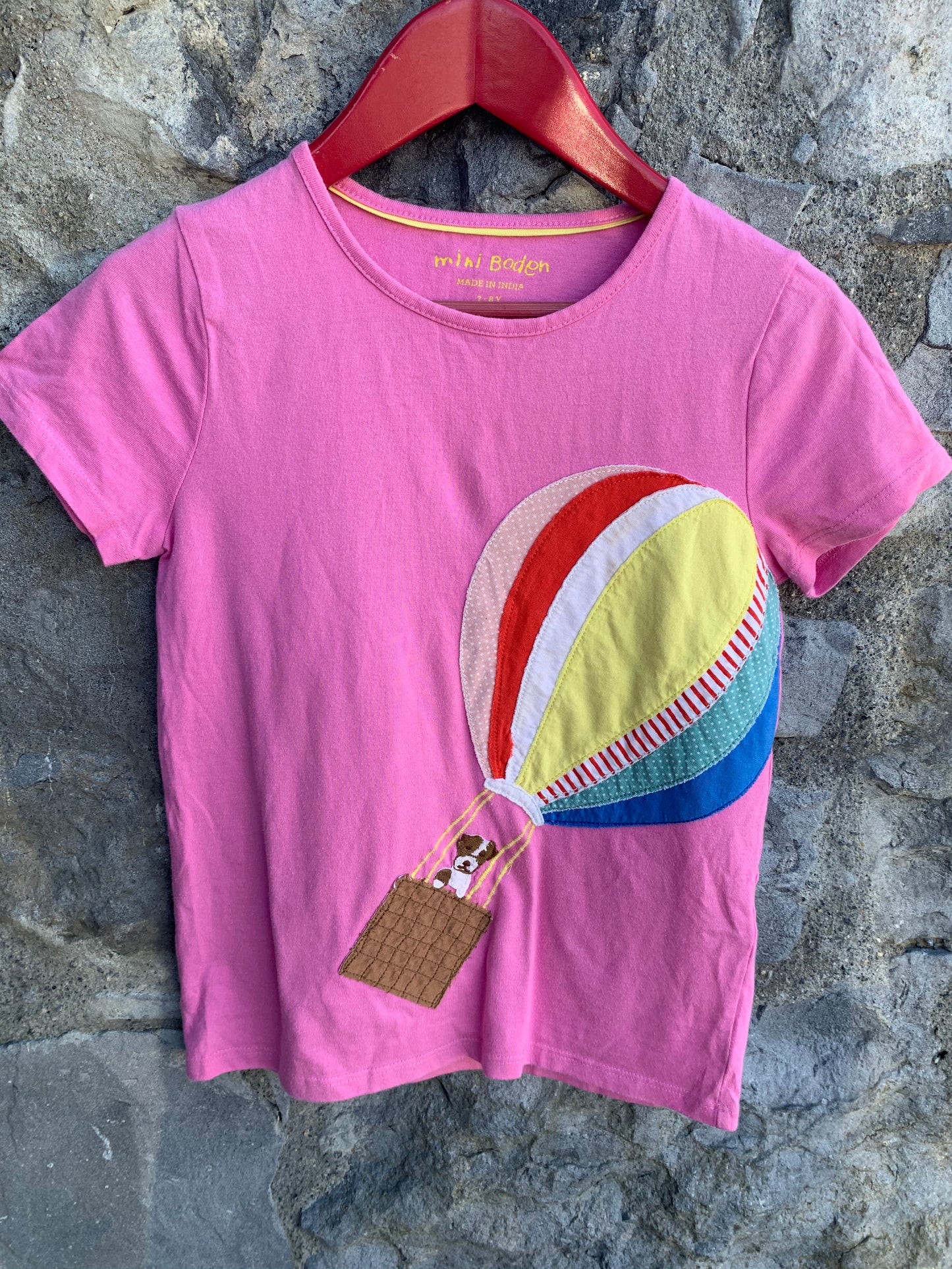 Dog in the balloon T-shirt 7-8y (122-128cm)