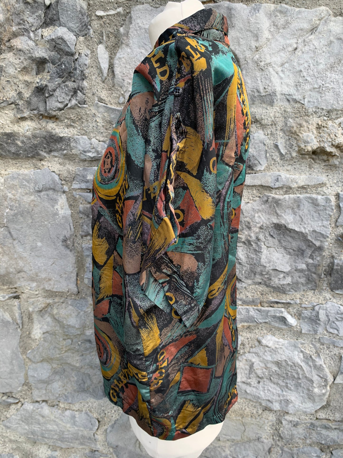 80s abstract shirt uk 12