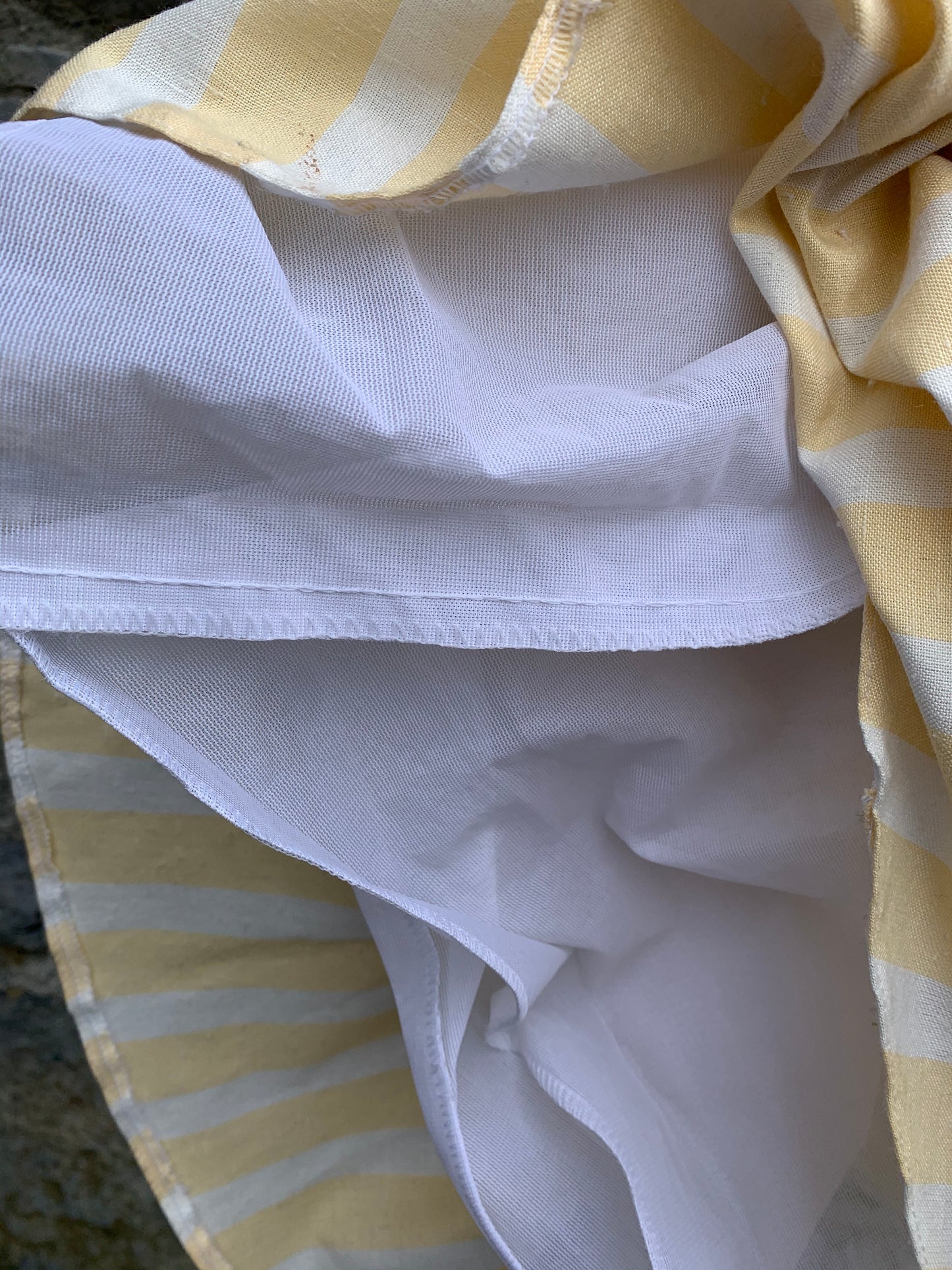 Yessica stripy yellow dress uk 10-12