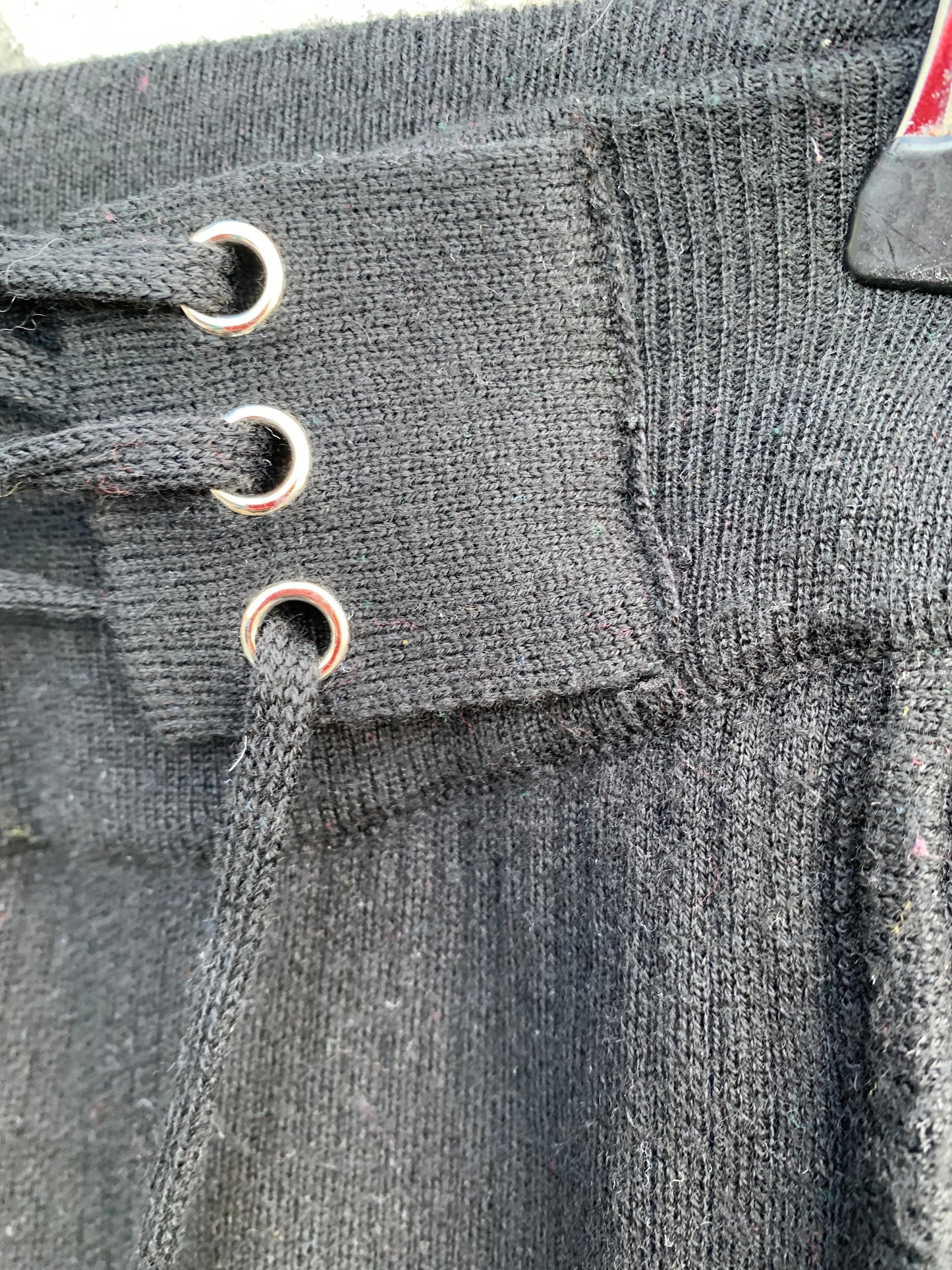 Black knitted flares uk 8-10