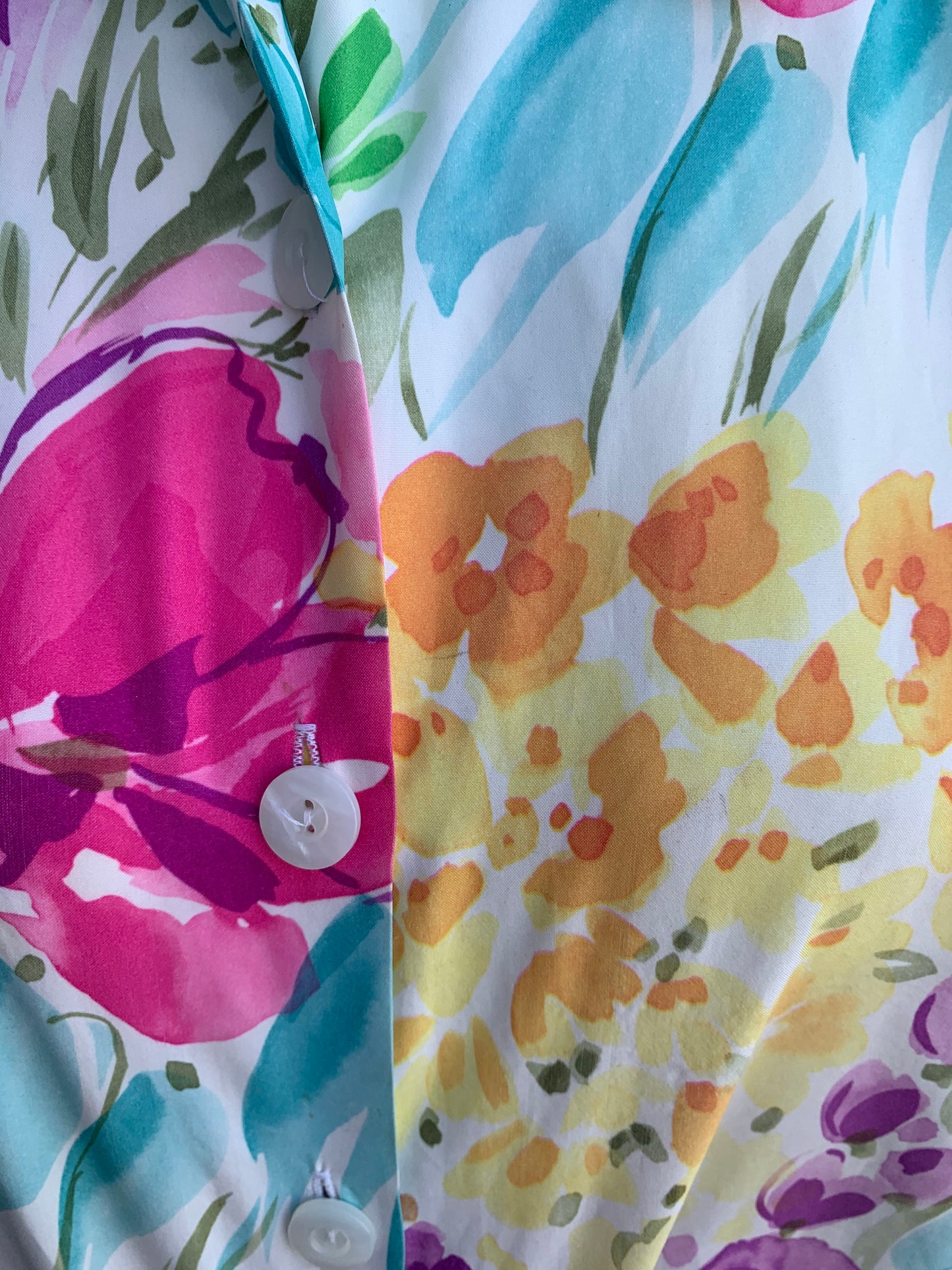 90s floral blouse uk 10