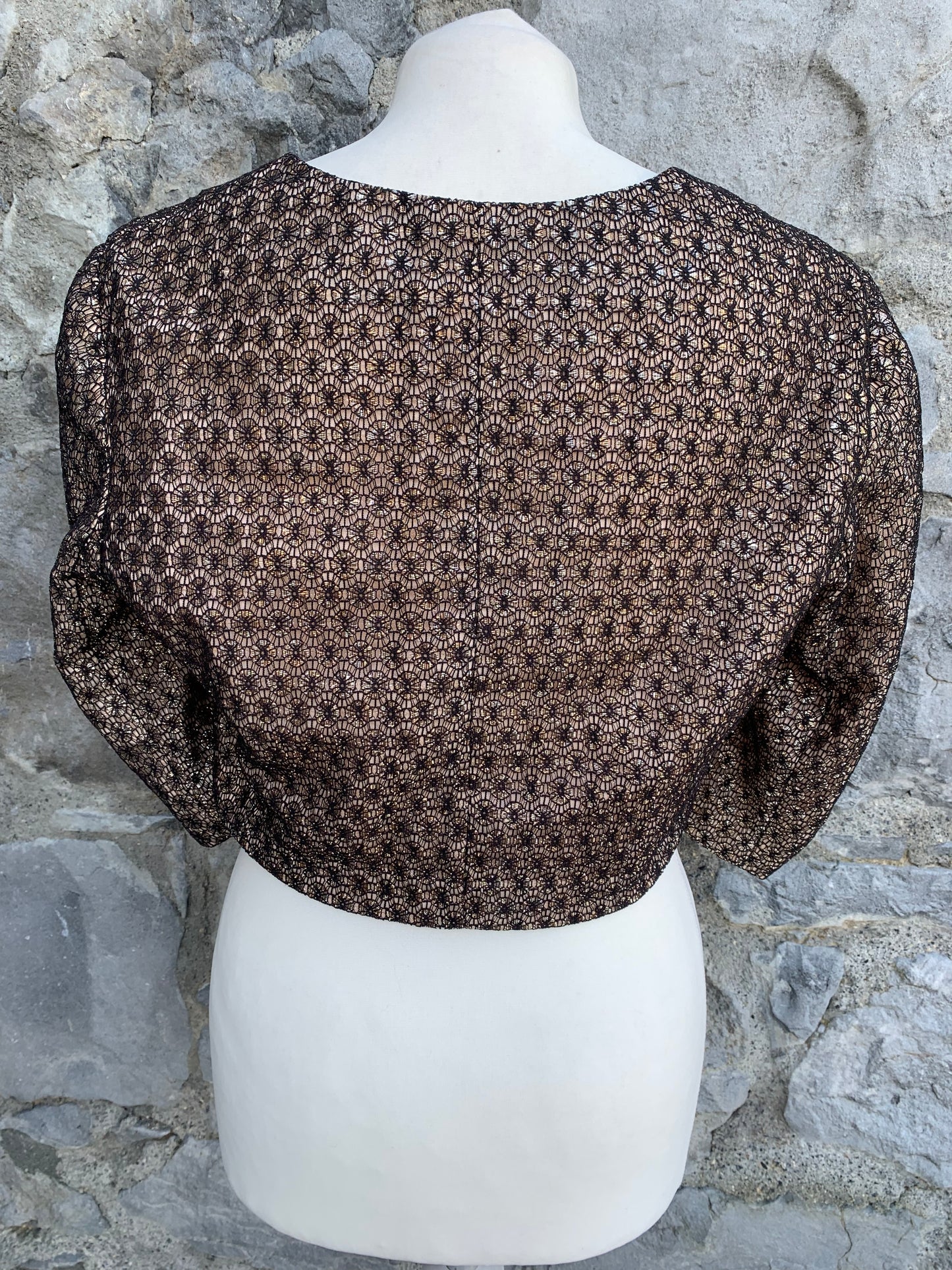 Black&gold bolero uk 12