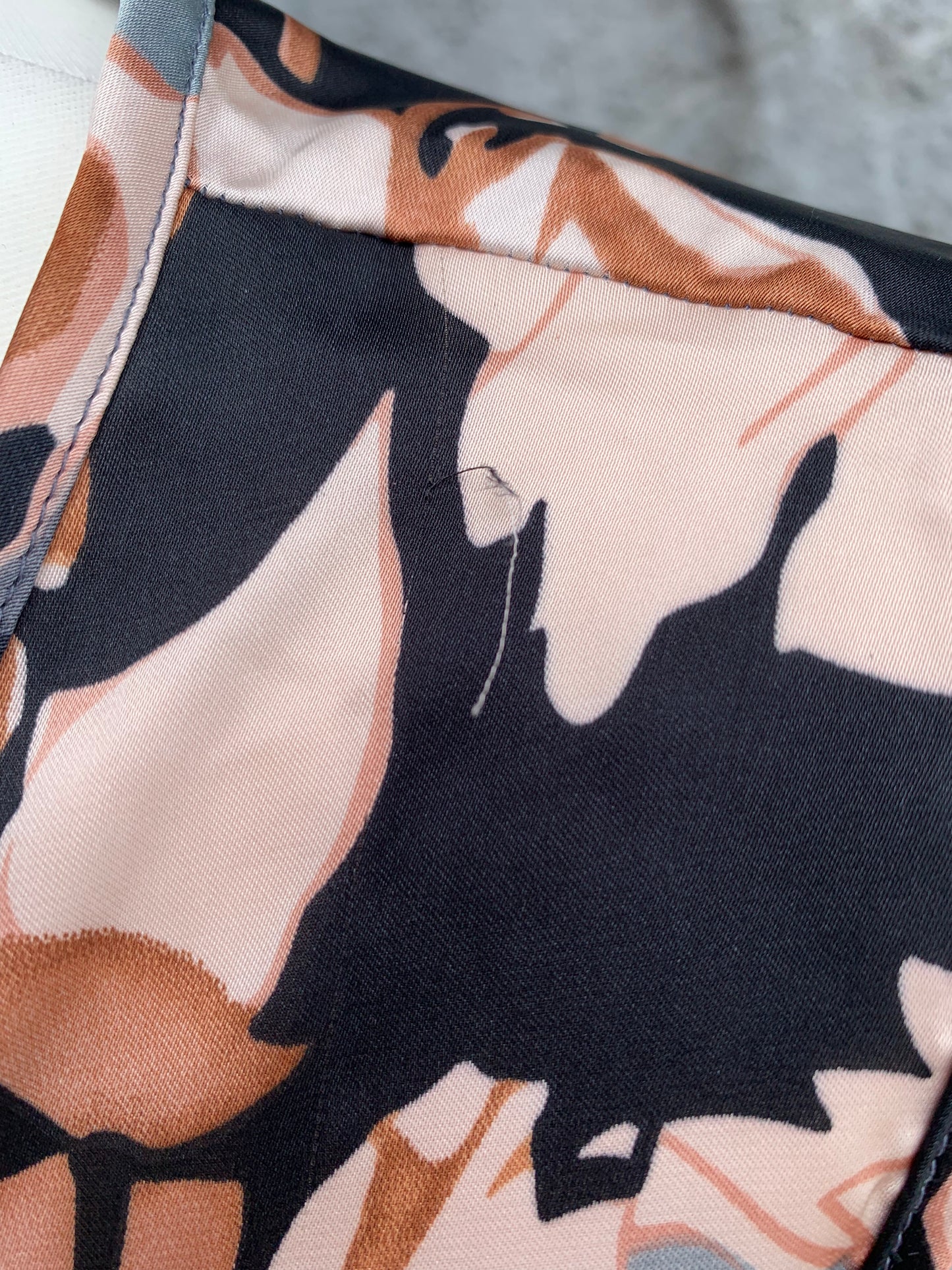 Brown floral top uk 12