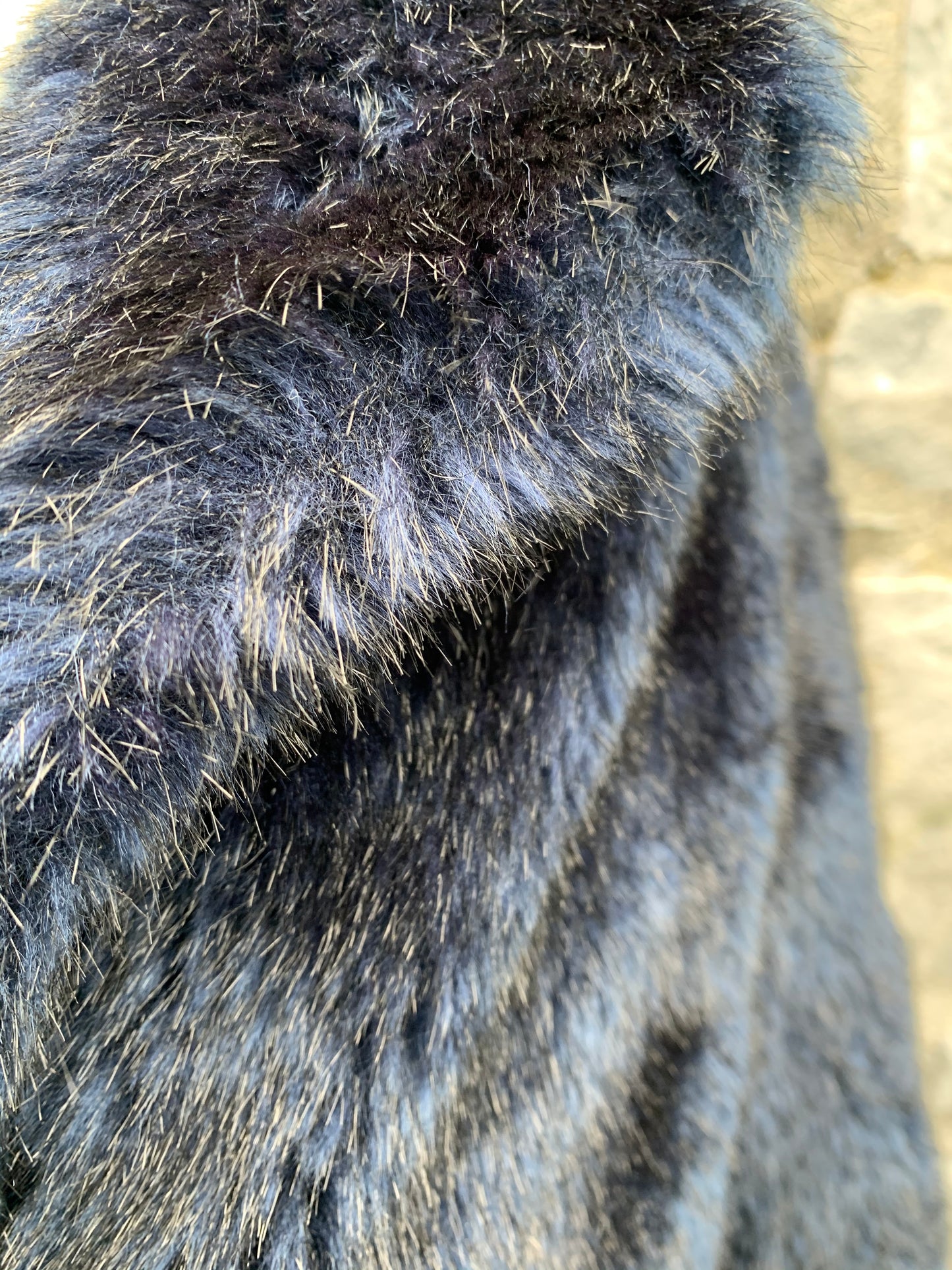 Prima navy faux fur uk 10-12