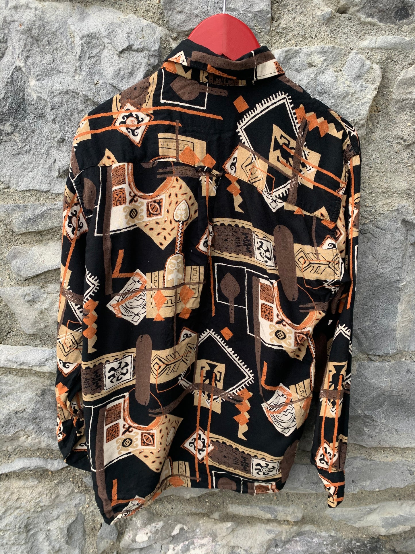 80s abstract shirt 9-10y (134-140cm)