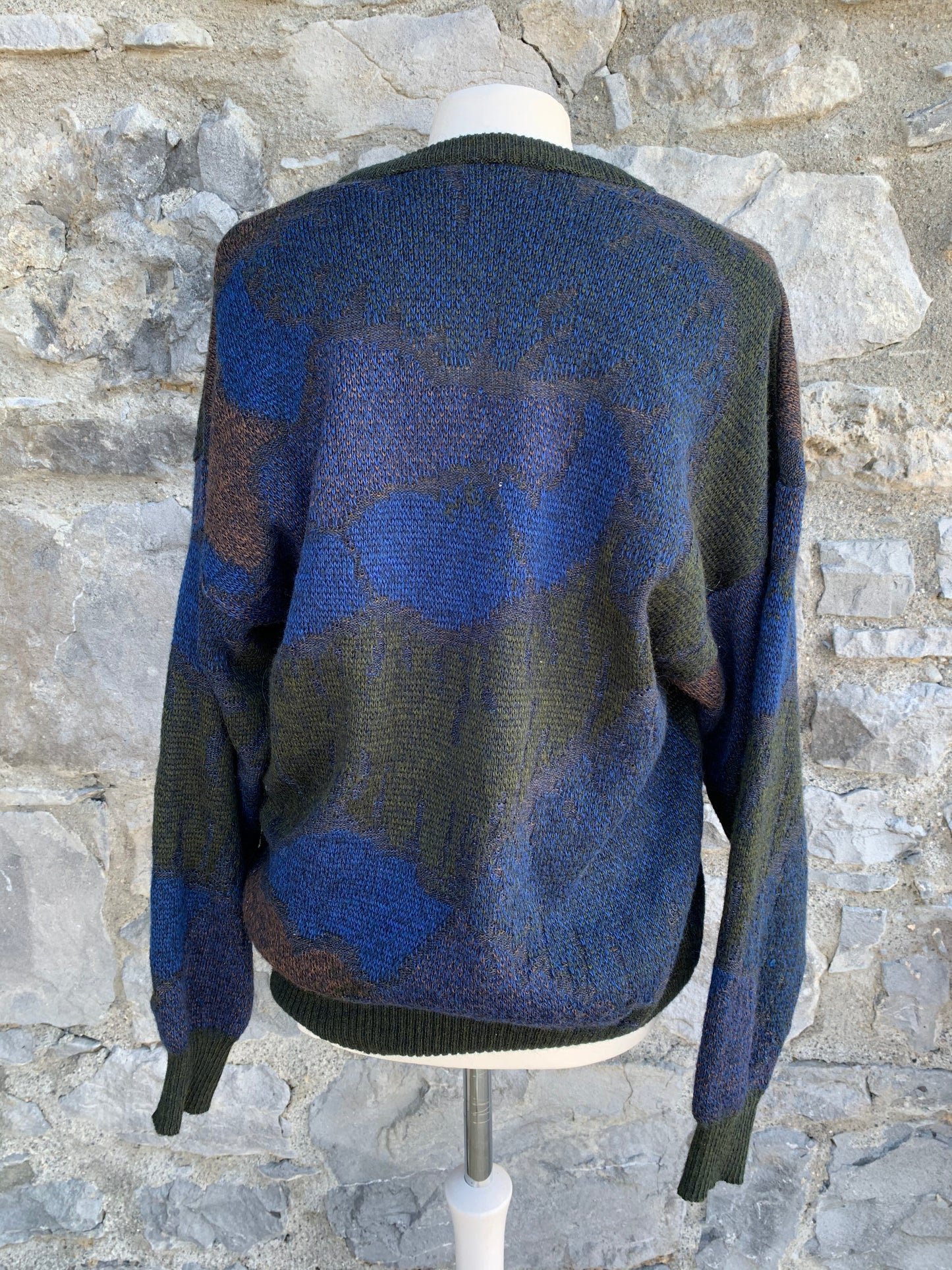Angelo Litrico blue&brown jumper Medium