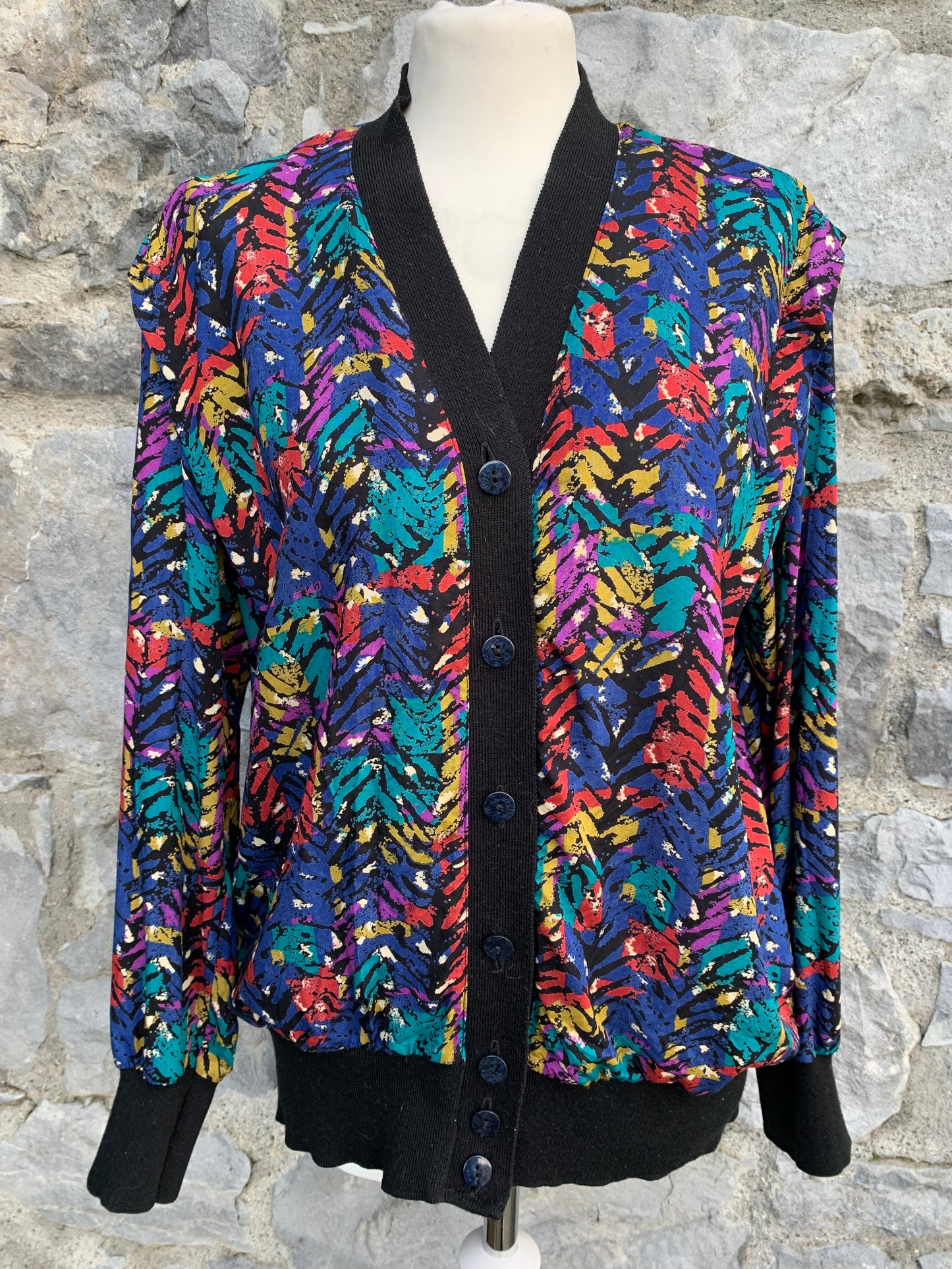Rainbow herringbone cardigan uk 14