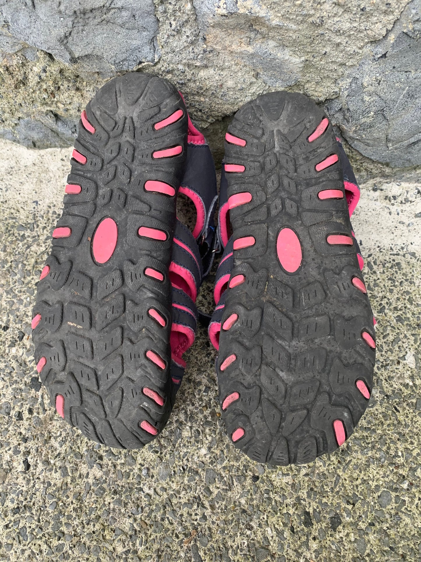 Grey&pink sandals uk 1 (eu 33)