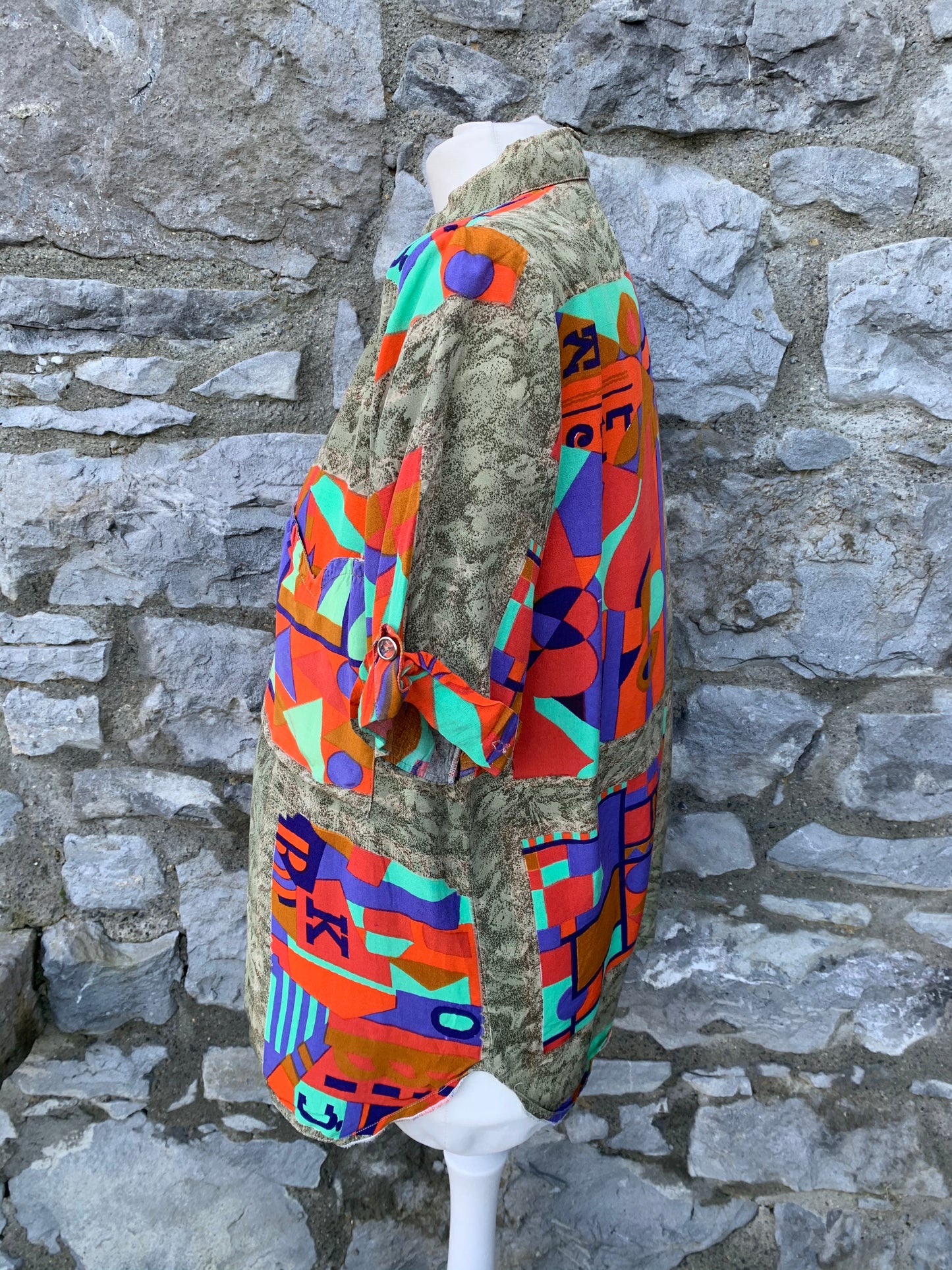 80s geometric shirt uk 12