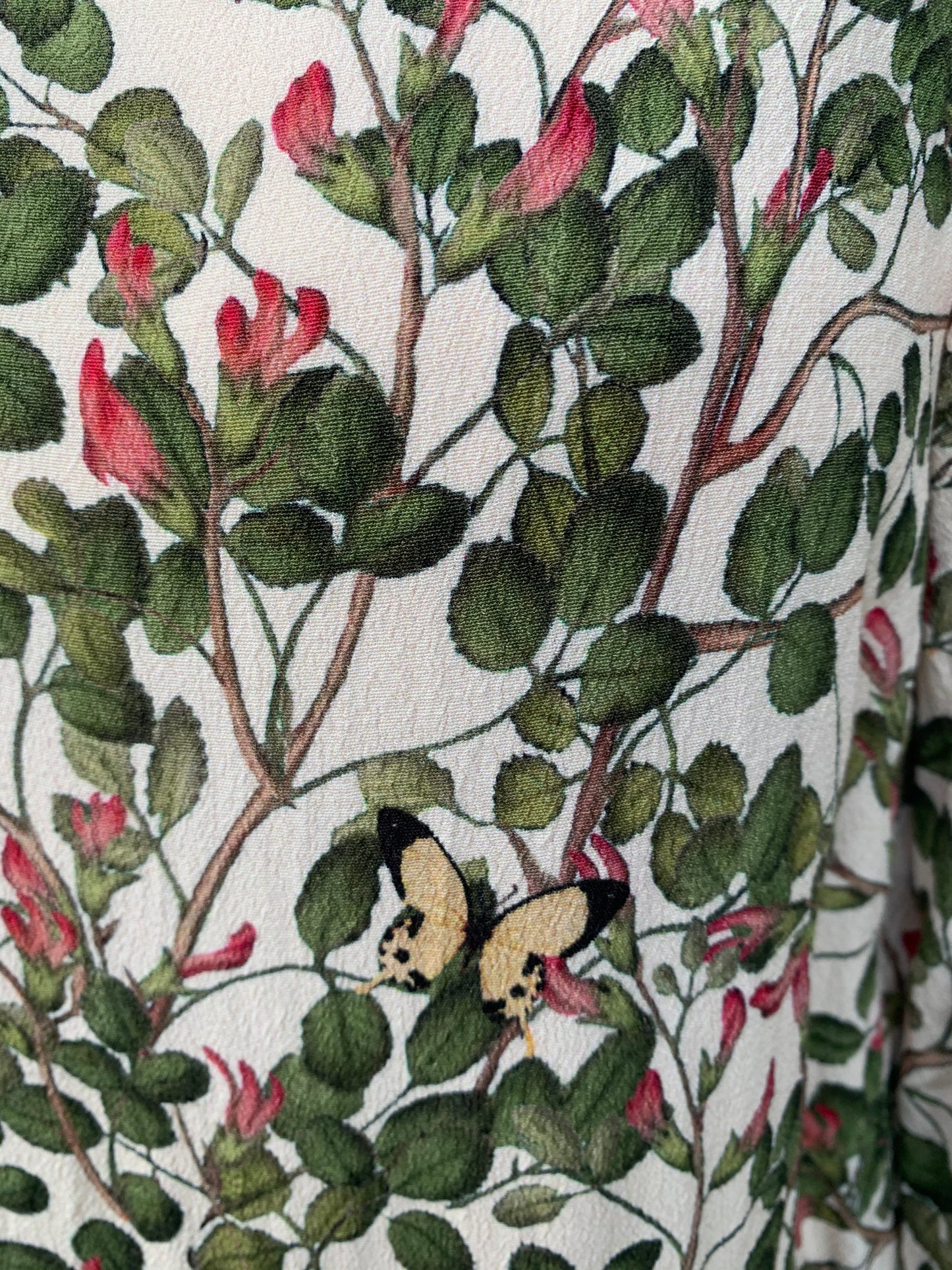 Floral top with butterflies uk 6-8