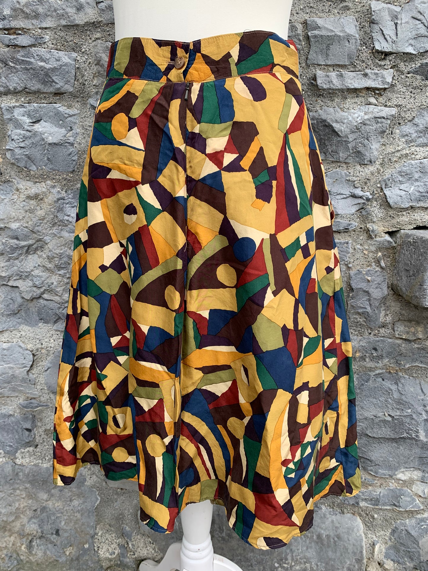 Ramsay 80s abstract print skirt uk 10