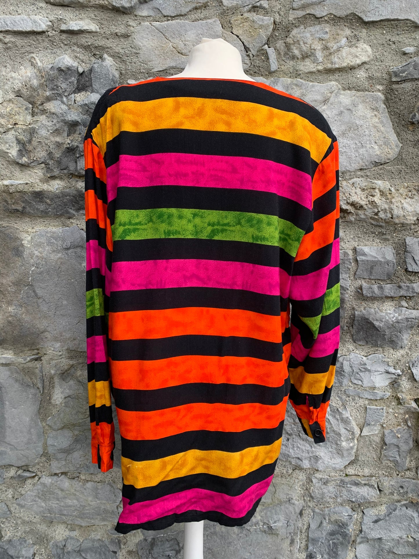 90s rainbow shirt uk 14