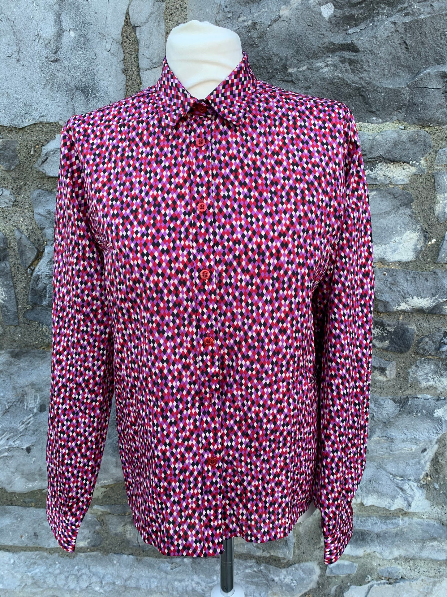 Flaser shirt with dinky diamonds pattern uk 10