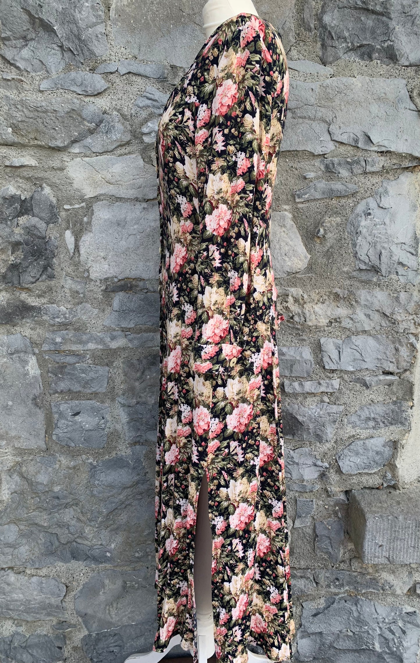Almost Blue 90s floral maxi dress uk 8