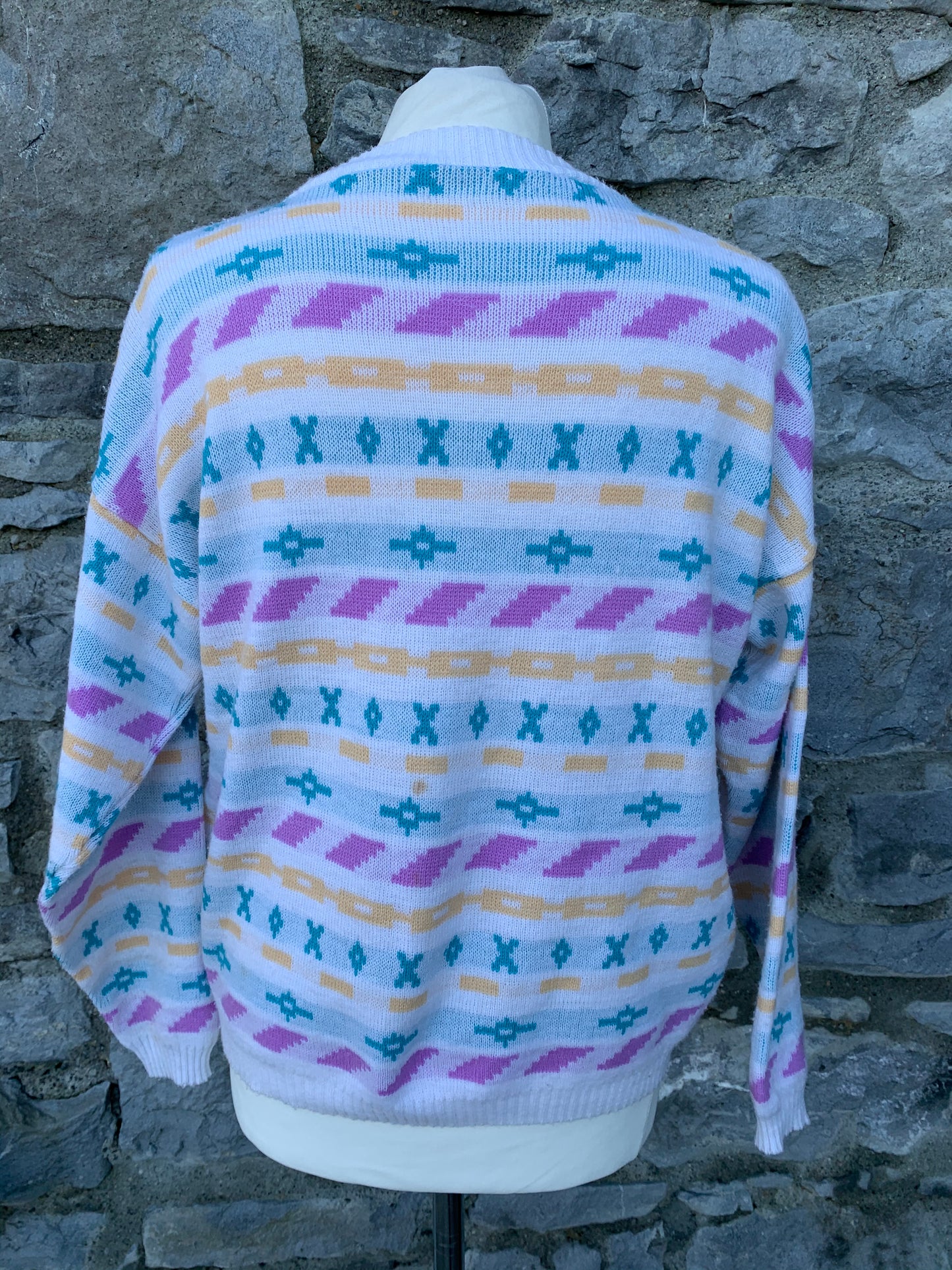 Light geometric jumper uk 10-12