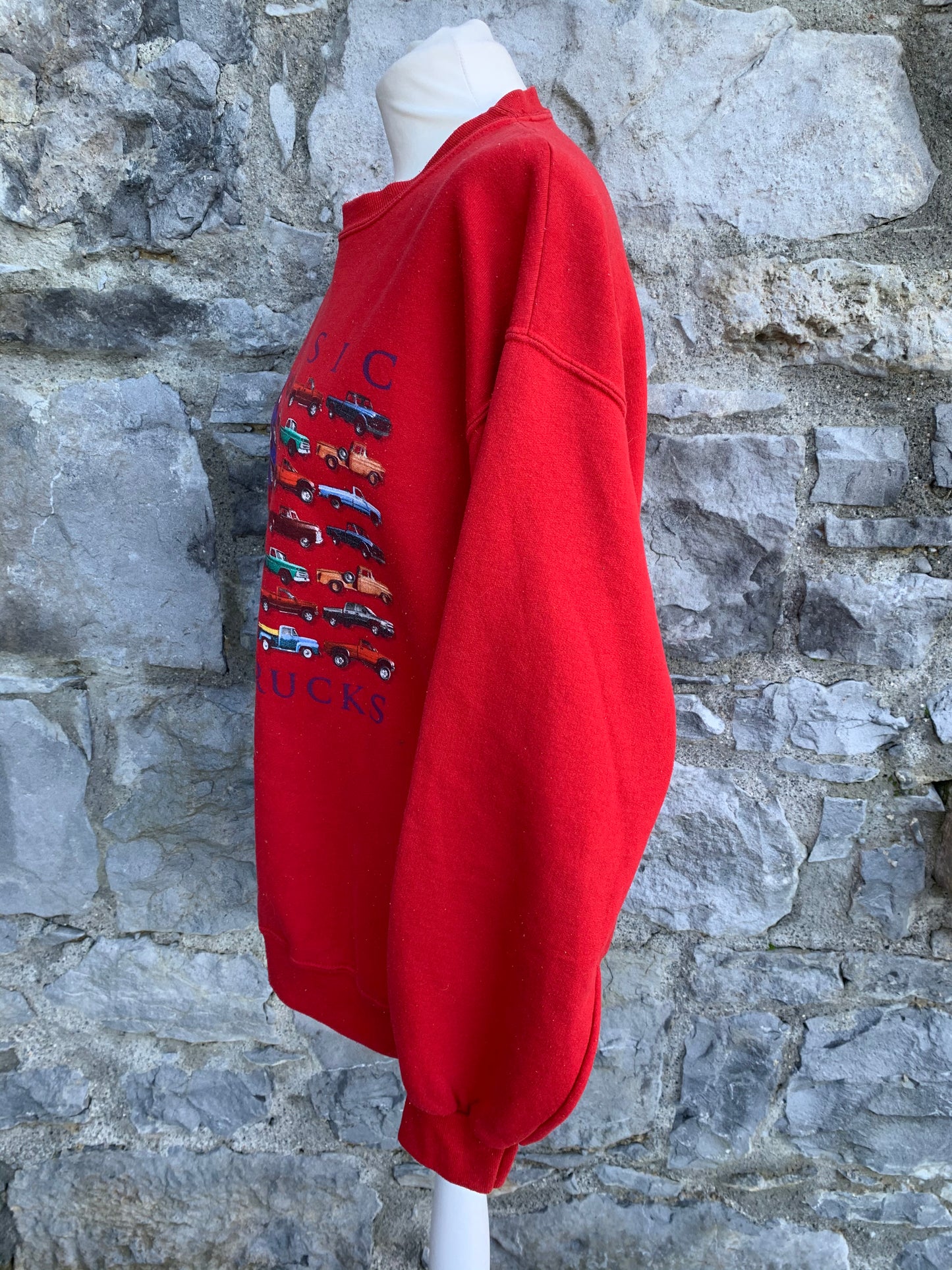 Jerzees pickup trucks sweatshirt Medium