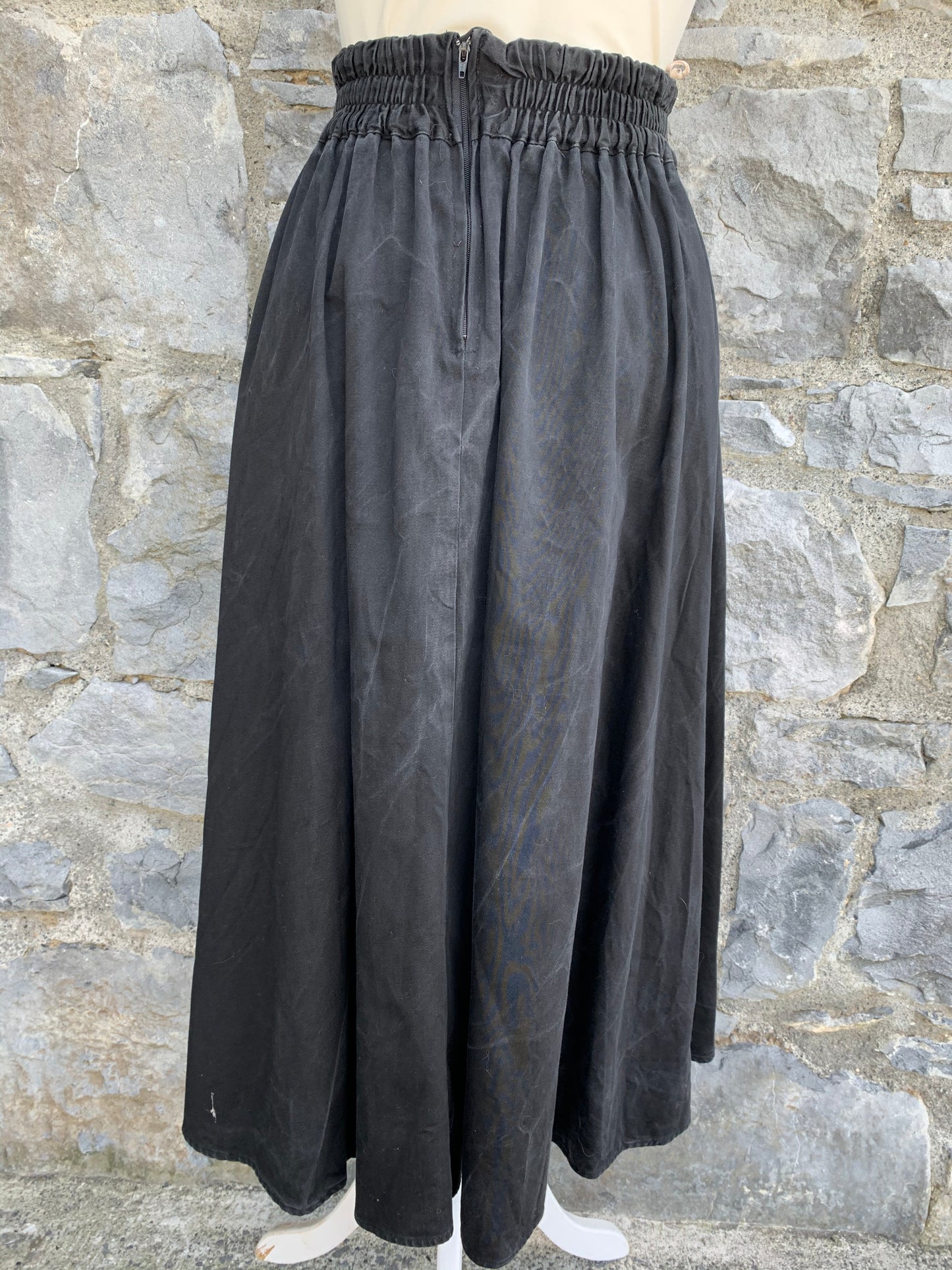 Emphasis 80s black washed out skirt uk 8-10