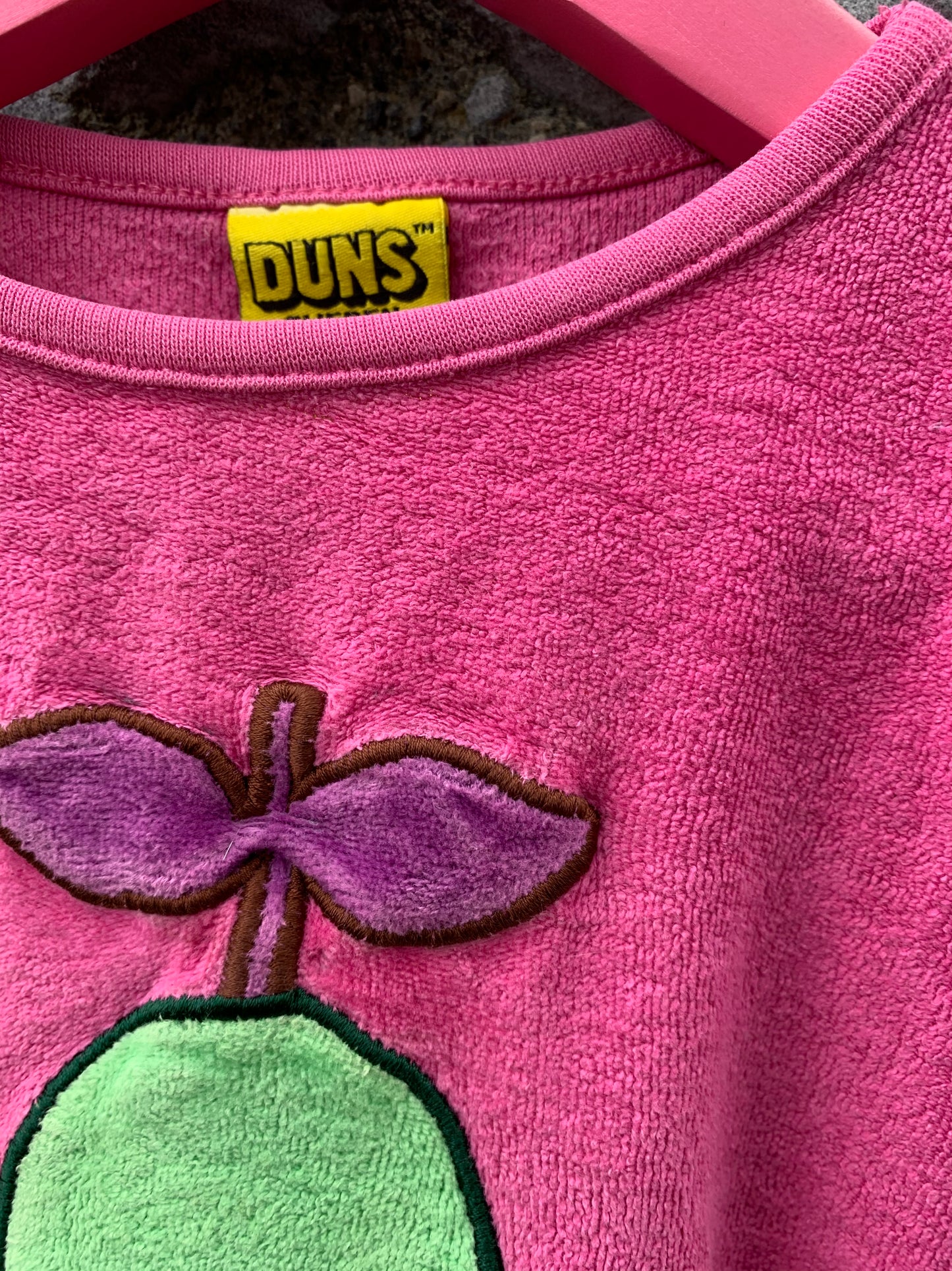 Velour dress with a pear 3y (98cm)