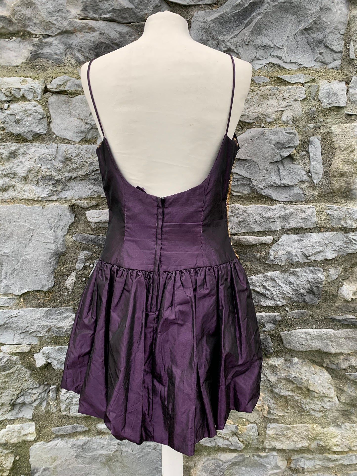 Purple 80s party dress uk 12-14