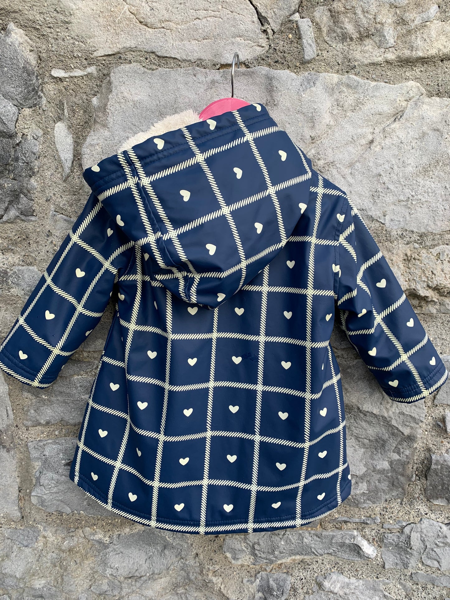 Navy raincoat 18-24m (86-92cm)