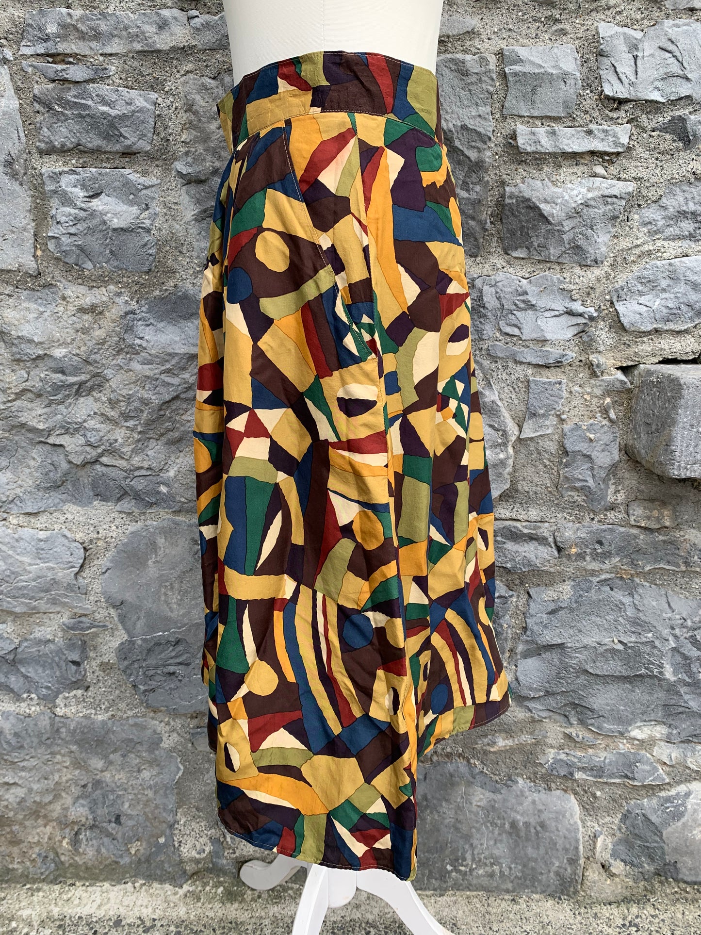 Ramsay 80s abstract print skirt uk 10