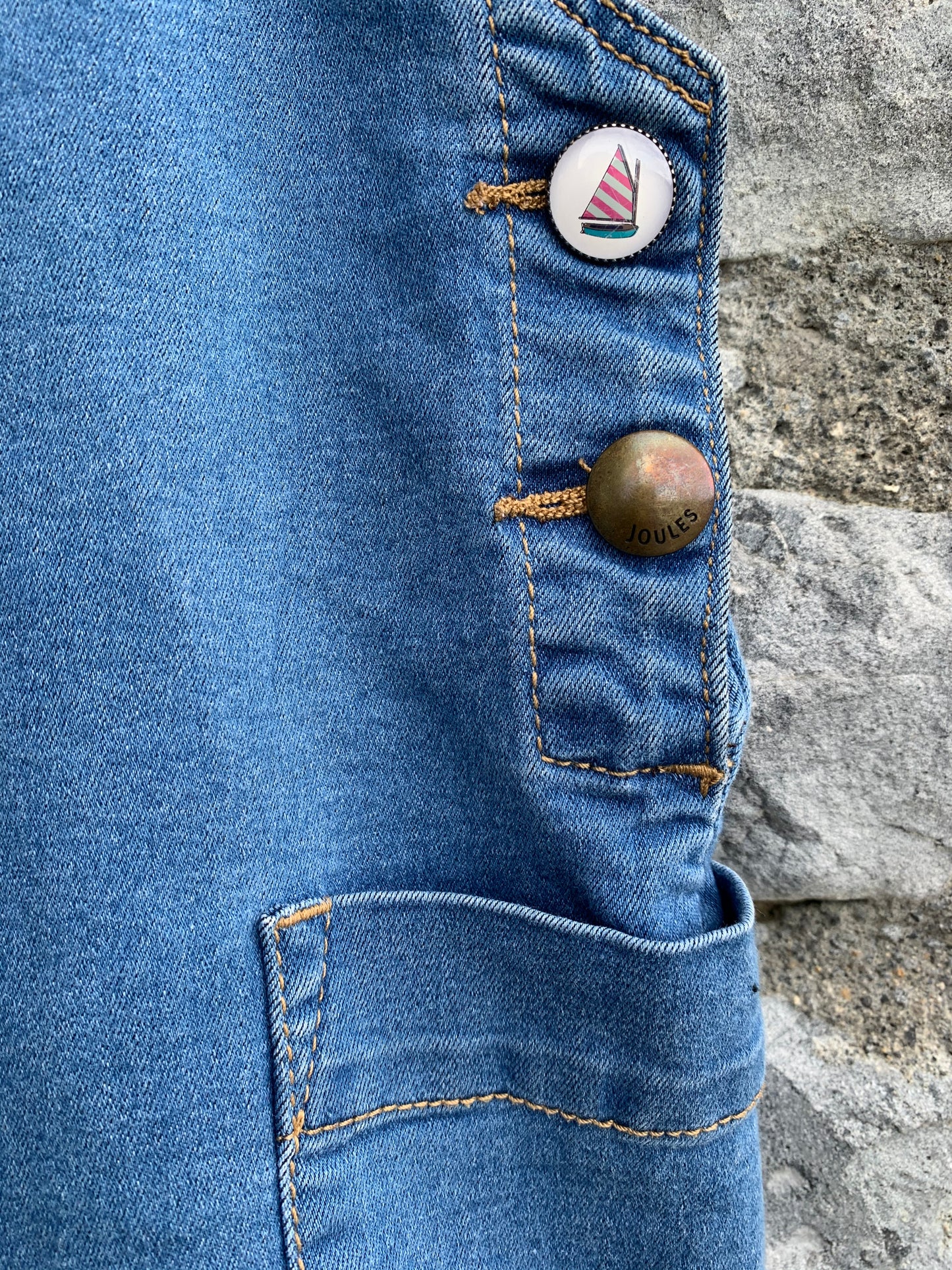 Short denim dungarees 2-3y (92-98cm)