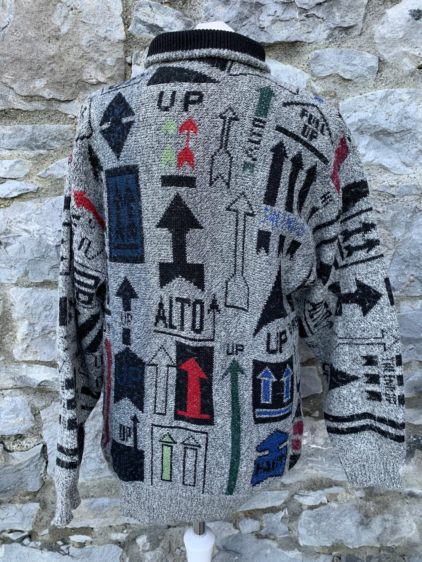 St.Clou grey arrow jumper Medium