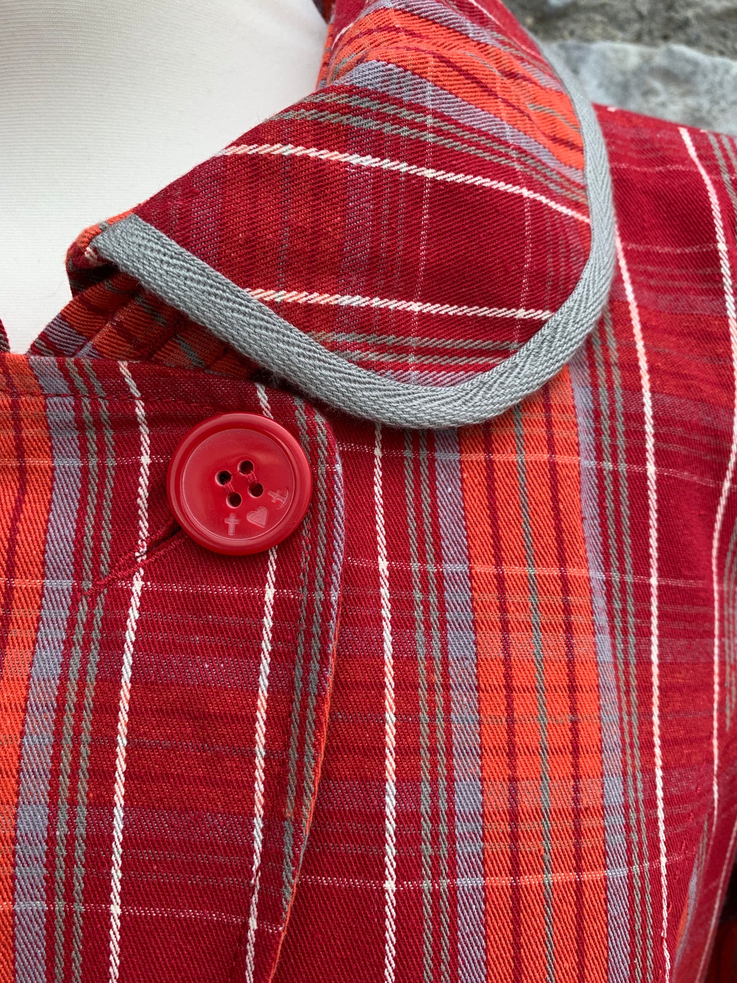 Red check coat uk 10-12