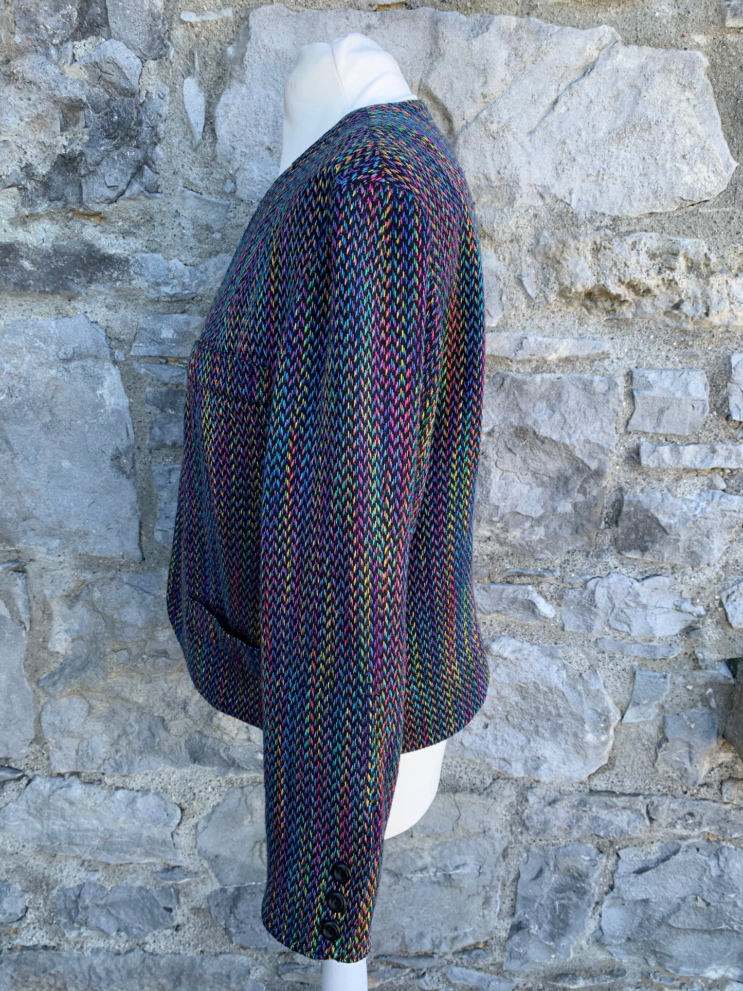 80s rainbow jacket uk 14