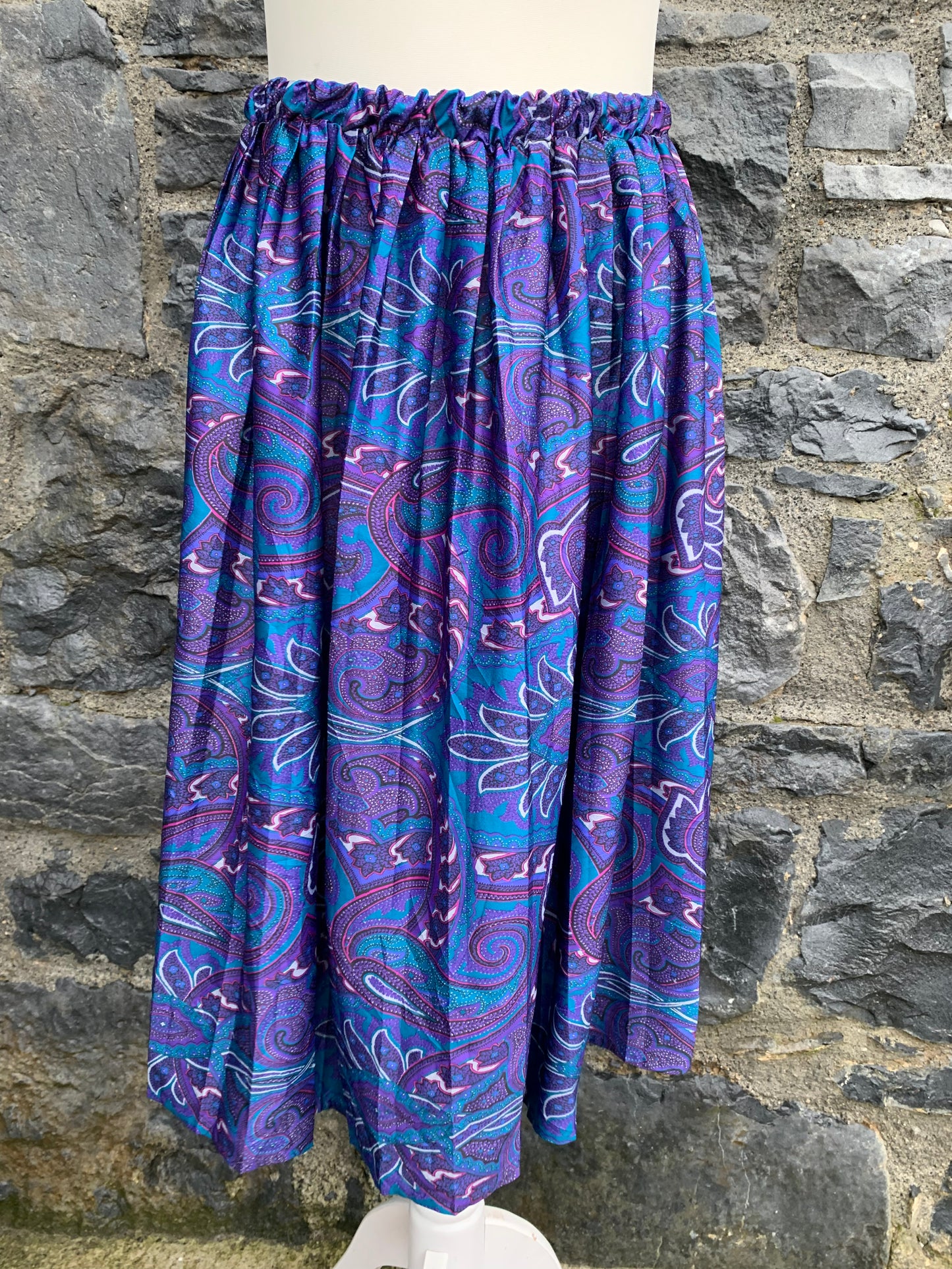 Purple paisley skirt uk 12