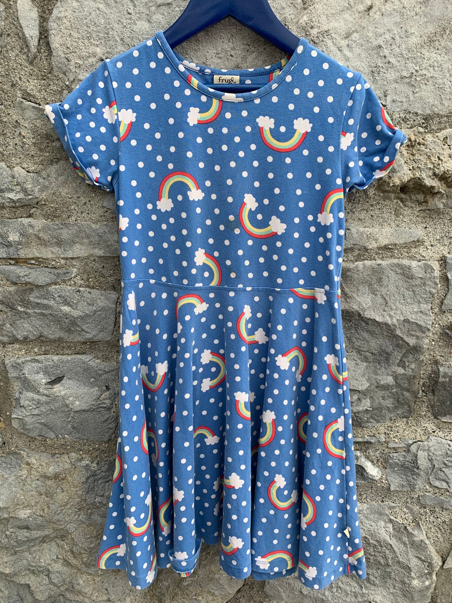 Rainbow skater dress 6-7y (116-122cm)