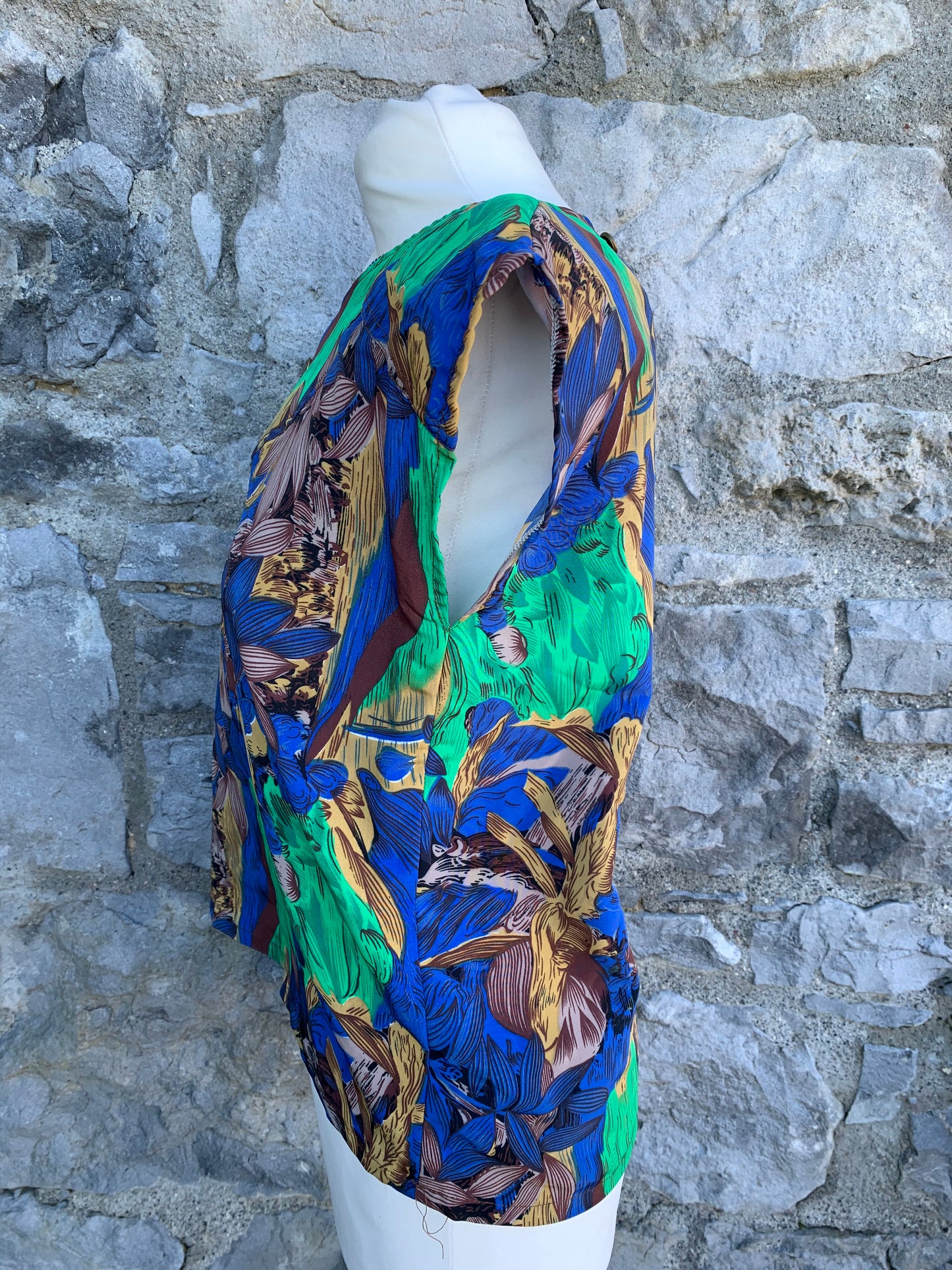 80s handmade summer top uk 10