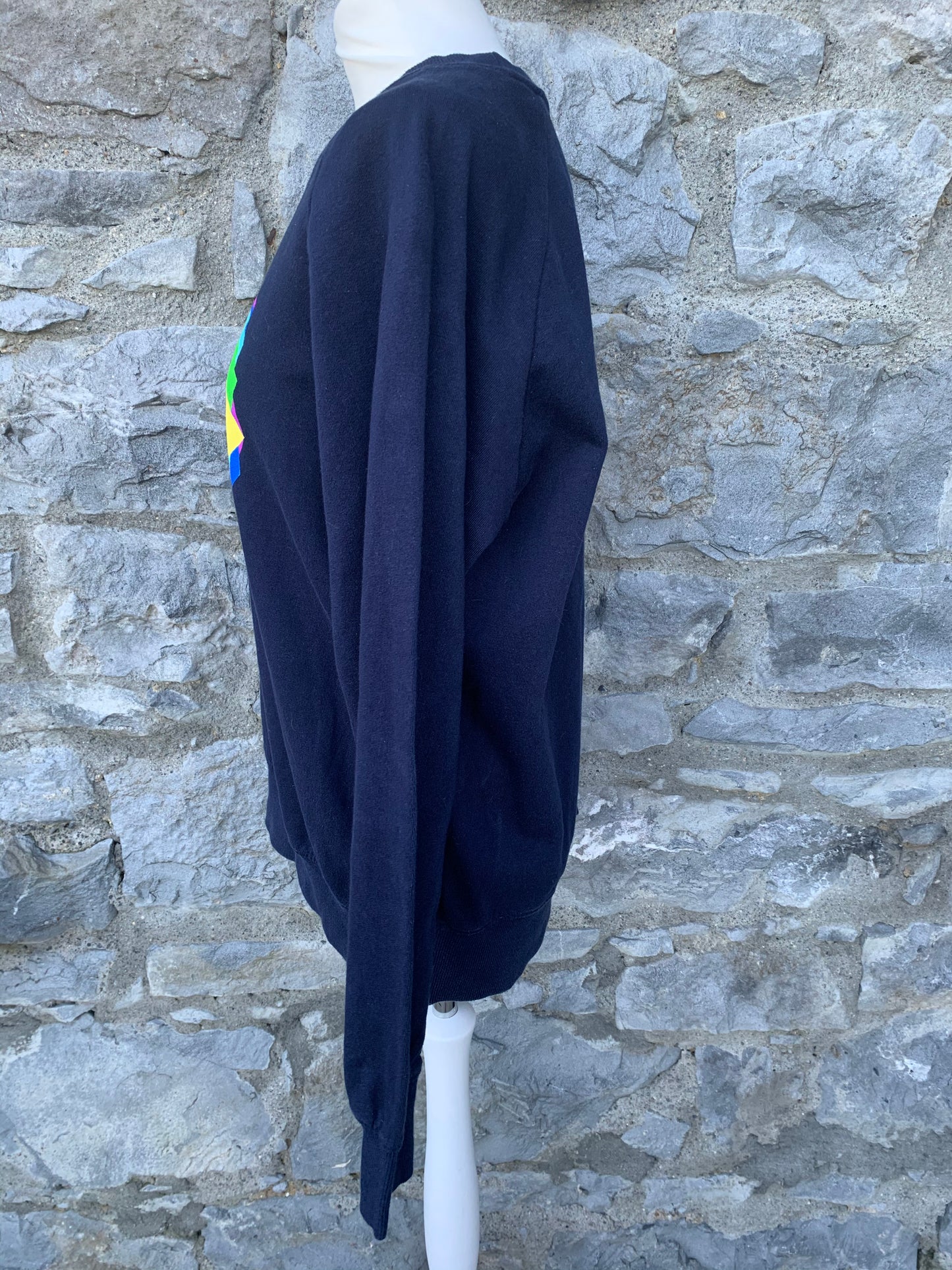 Organic navy sweatshirt Medium