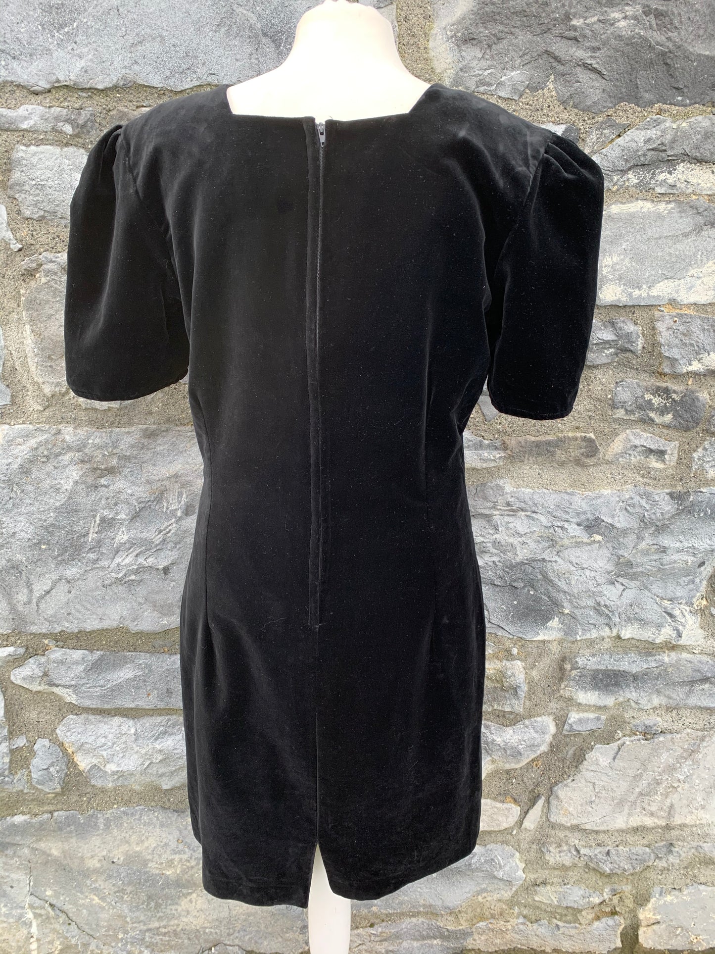 Black velvet tulip dress uk 10