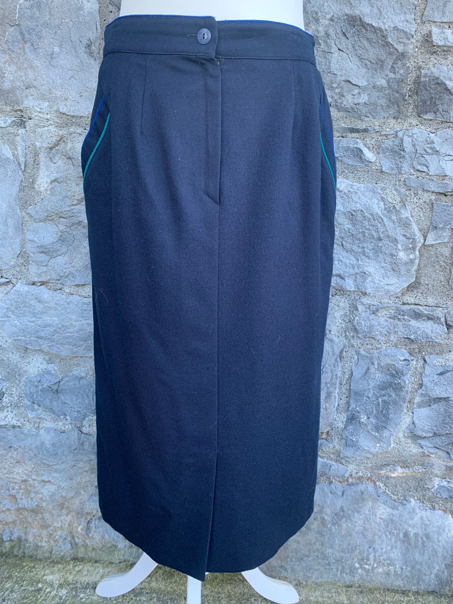 Yarell 80s navy skirt uk 12
