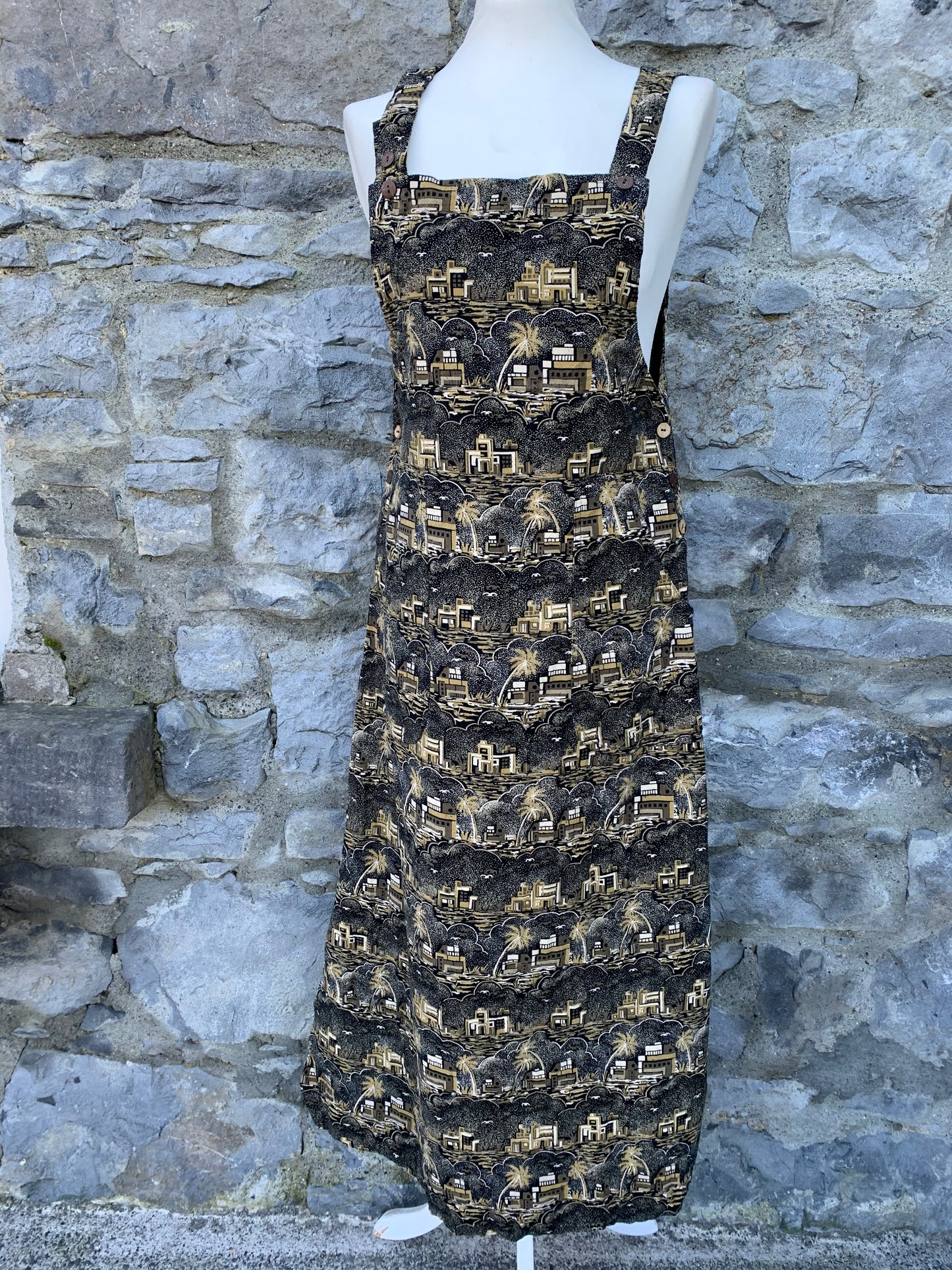 Take Nine 90s cord pinafore uk 14