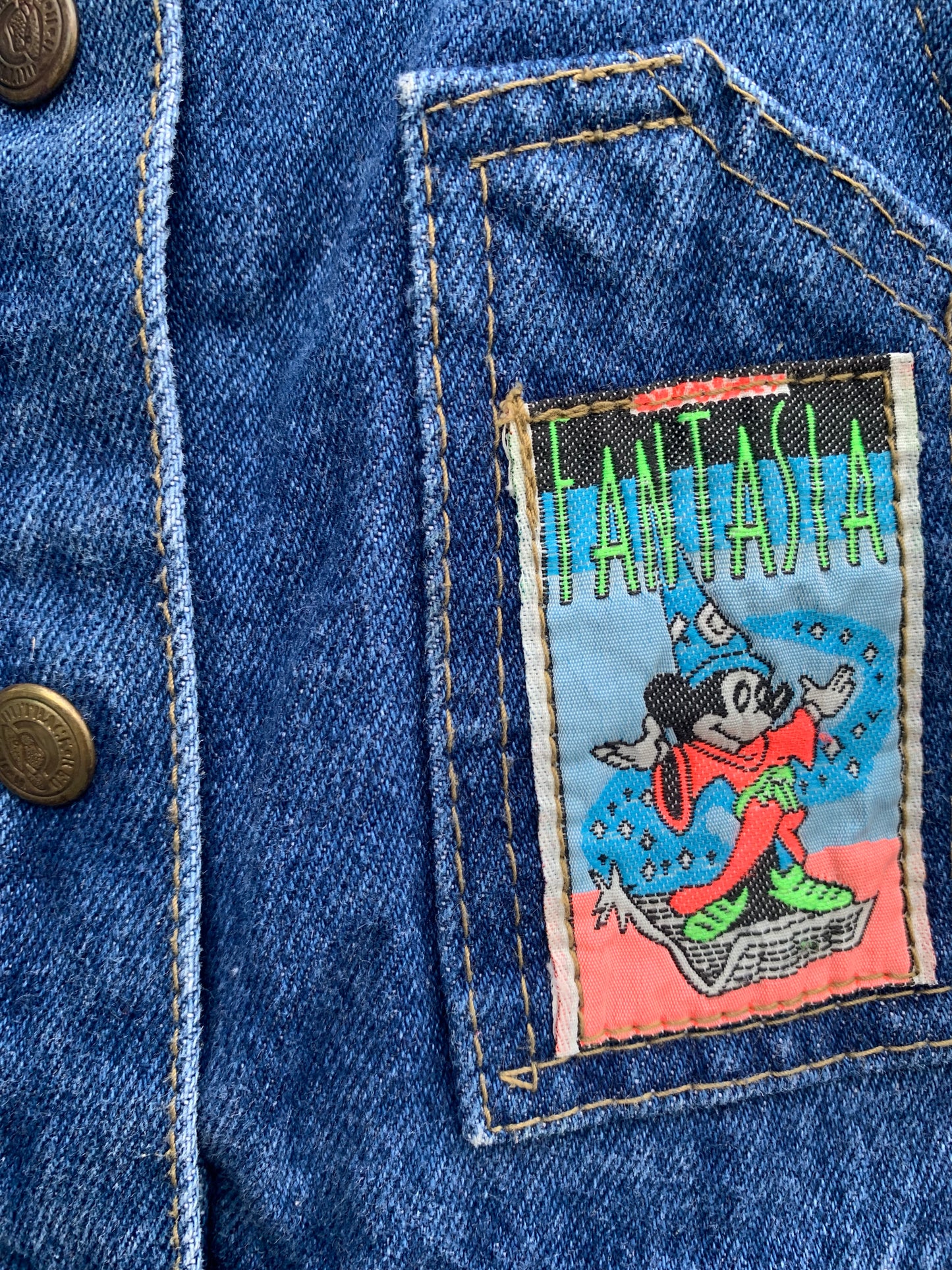 80s denim pinafore 10-11y (140-146cm)