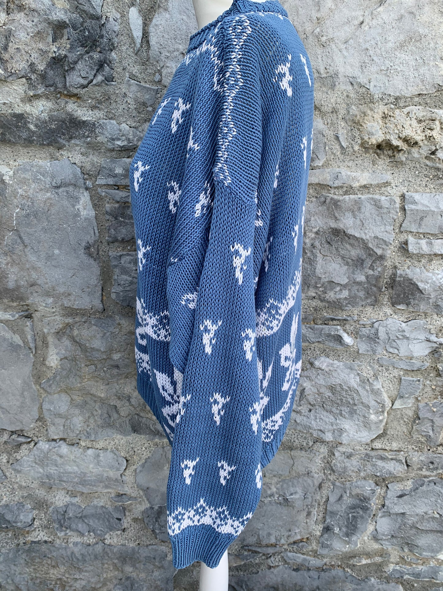90s blue jumper uk 14-16