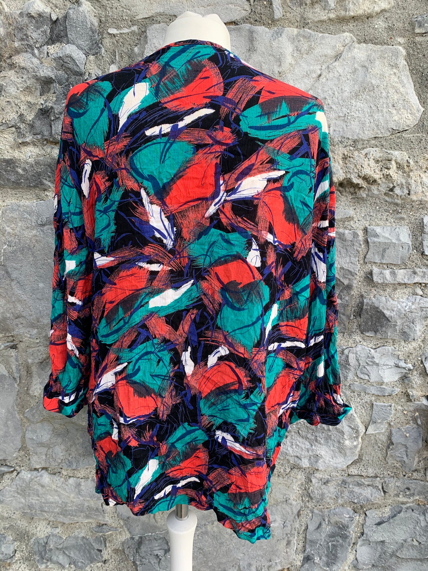 80s wrinkled leaves blazer uk 12-14