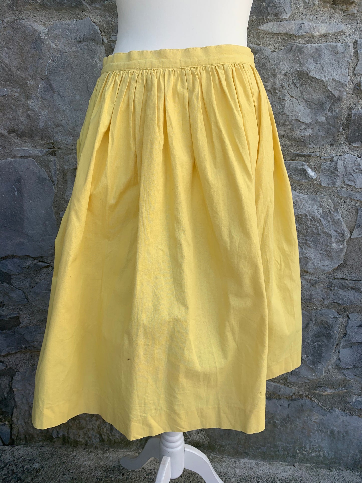 Yellow skirt with heart buttons uk 10