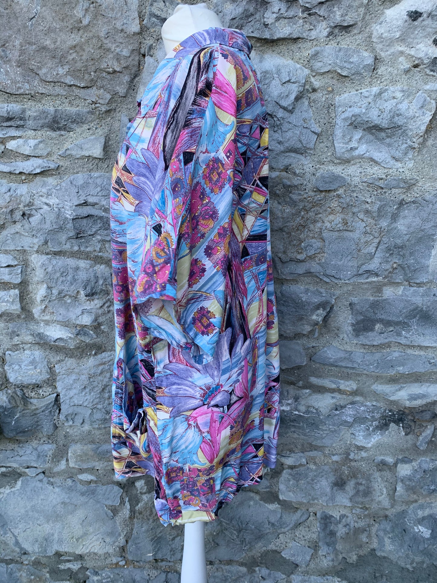 80s oversized abstract tunic uk 10-14