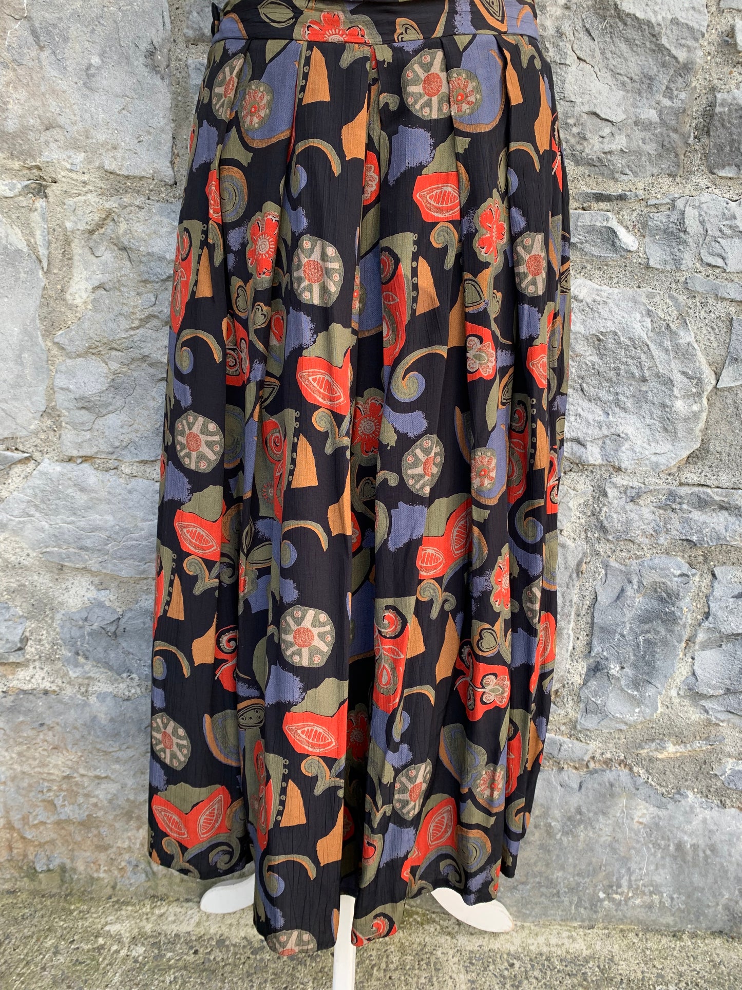80s floral culottes uk 10