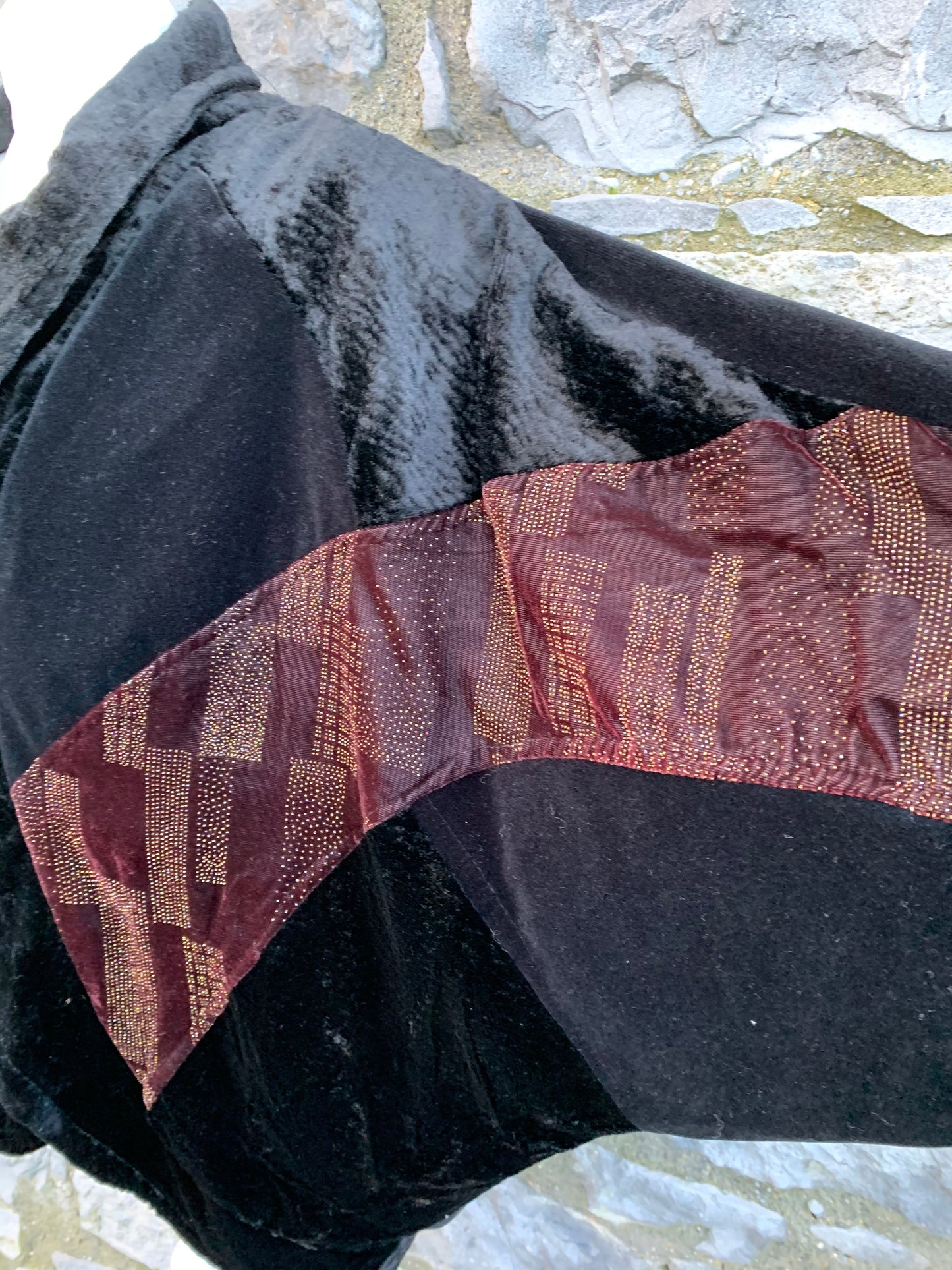 Velvet bat sleeves sparkly jacket uk 10-16