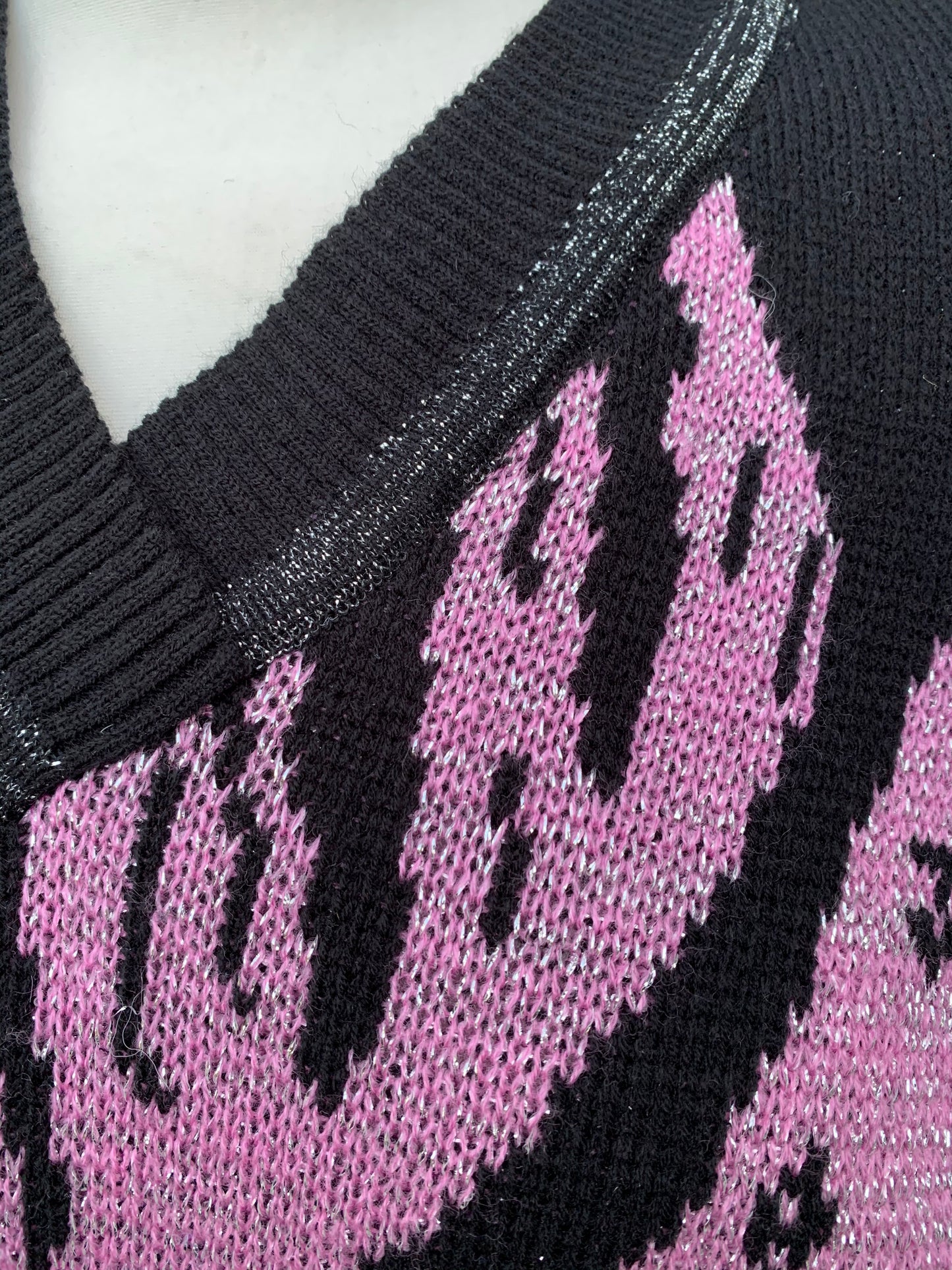 Black&lilac sparkly jumper uk 14