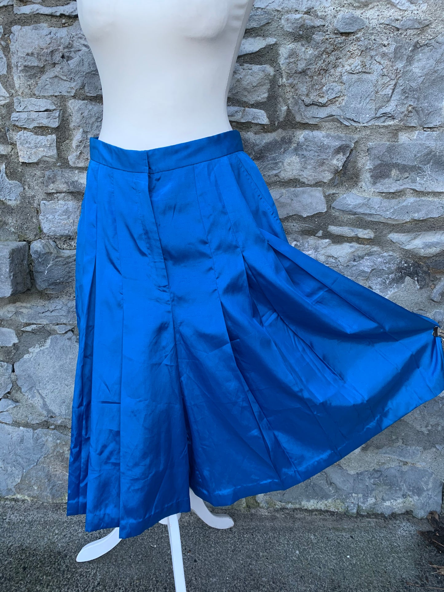 Shiny blue culottes uk 12-14