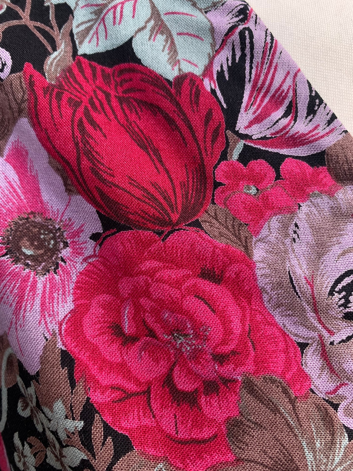 Pink&purple floral blouse uk 12