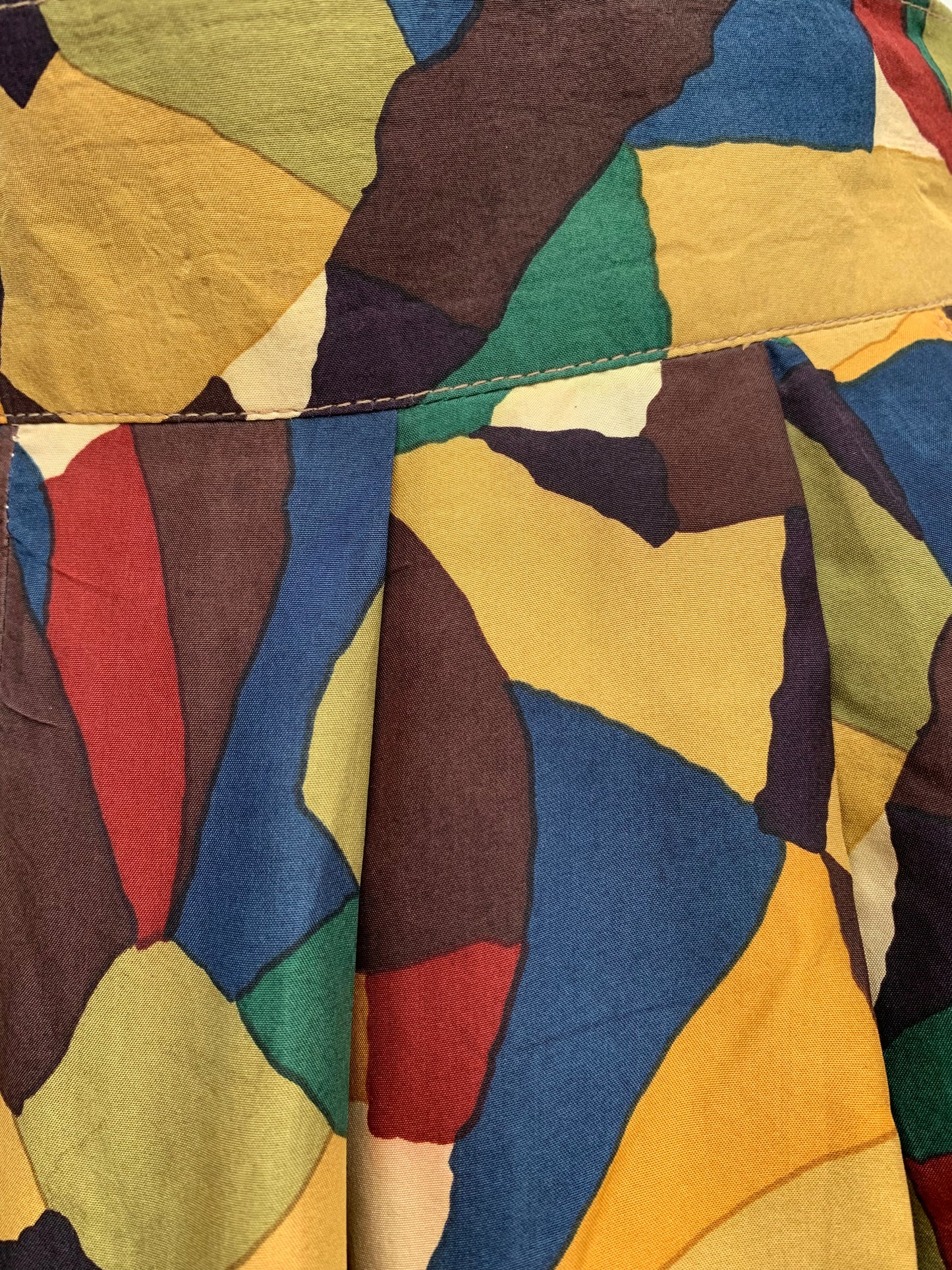 Ramsay 80s abstract print skirt uk 10