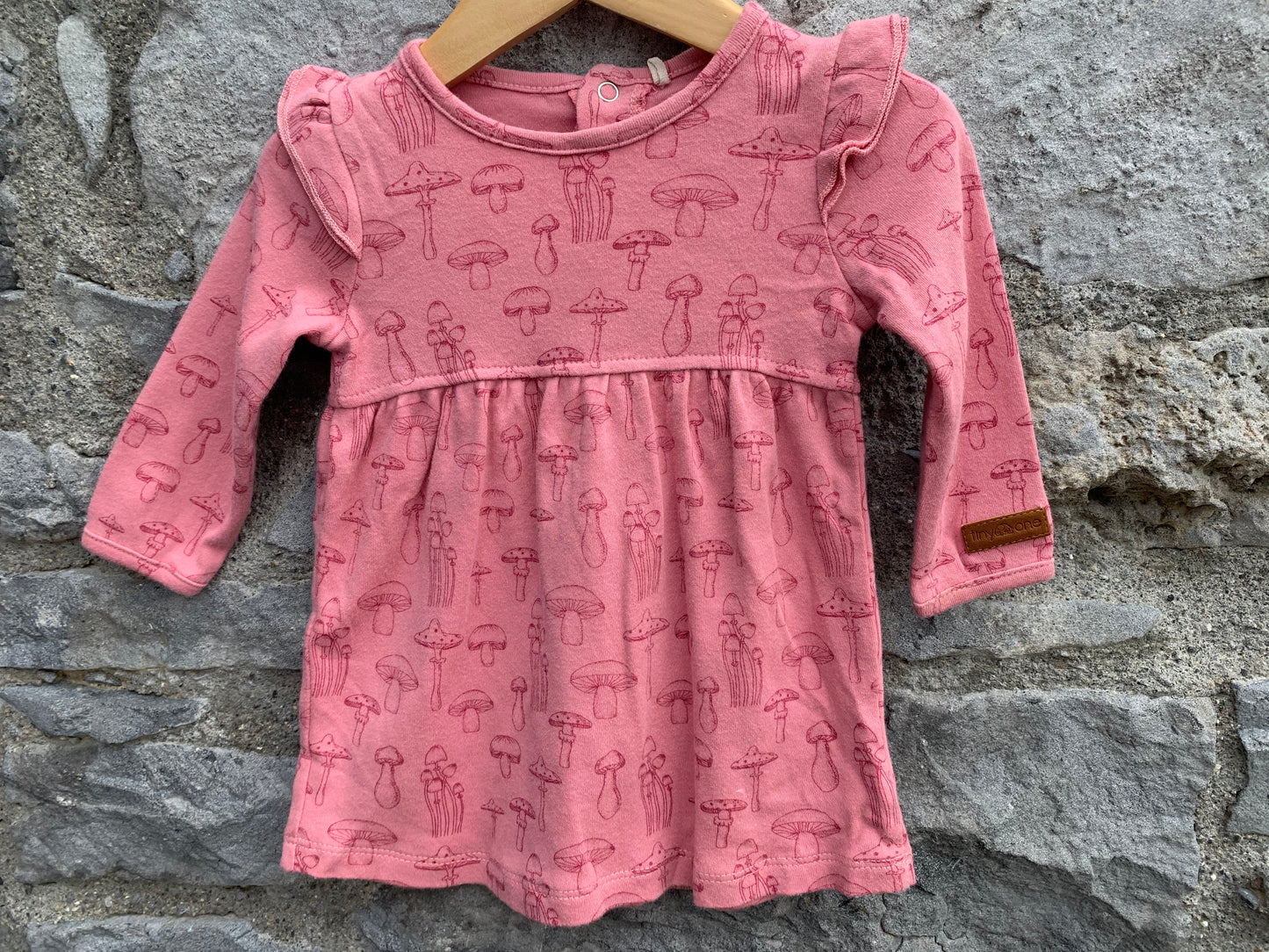 Pink mushroom dress 3m (62cm)