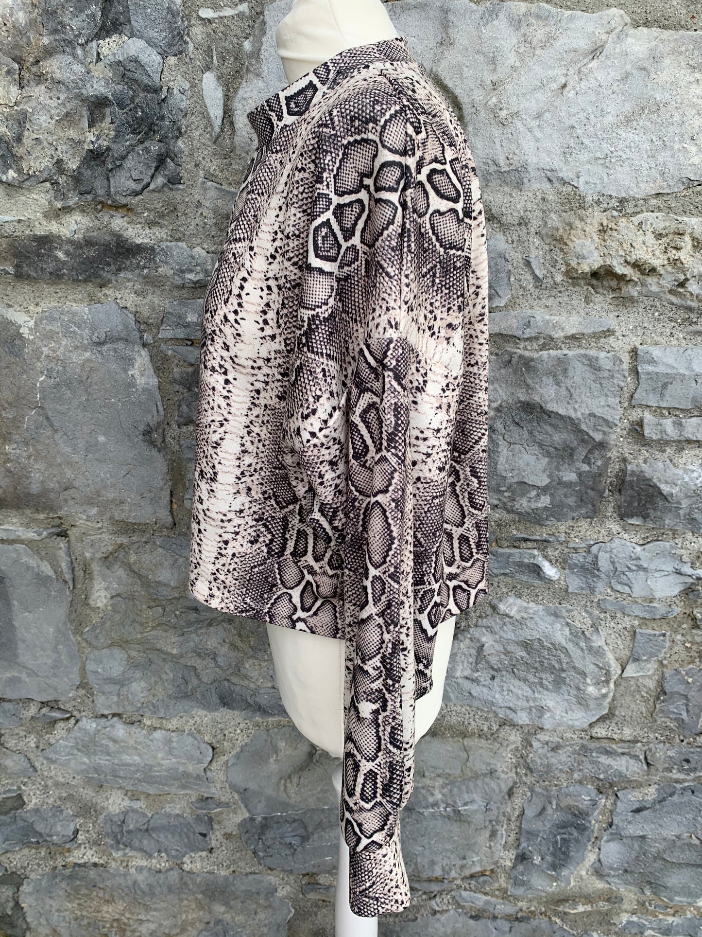 Snake skin oversized top uk 10-12